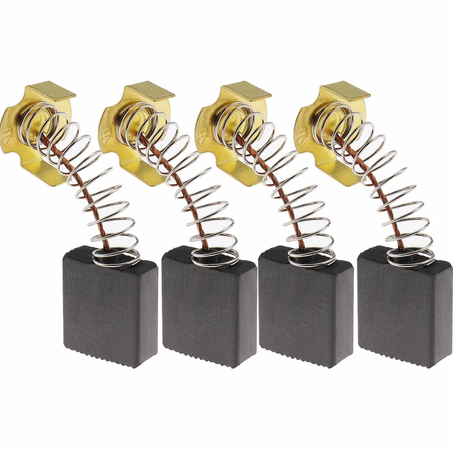 ECSiNG 2 Pares de Cepillos de Carbón 7x17x17mm Compatible con Sierra Ingleteadora Rexon M2500A Piezas de Repuesto para Herramientas Eléctricas Accesorios para Herramientas Eléctricas