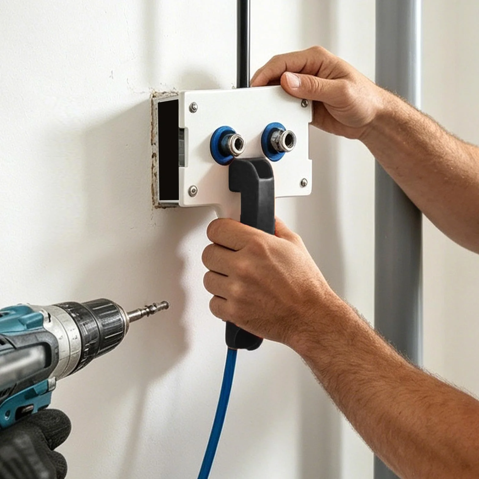 Tiracables | Herramienta Guía Accionada Por Taladro Electricista | Tirador De Cables Para Cableado A Través De Pared | Para Proyectos De Cableado Industrial E Hidroeléctrico Tuberías Metálicas