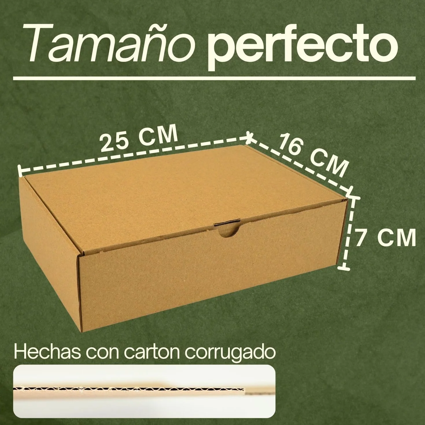 Cajas de Cartón Pequeñas para Envíos 20Pcs 25x16x7cm
