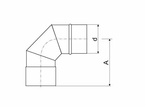 Acero Inoxidable Ajustable Codo 90 45 Grados Chimenea Forro Doblar Tubo - 200mm