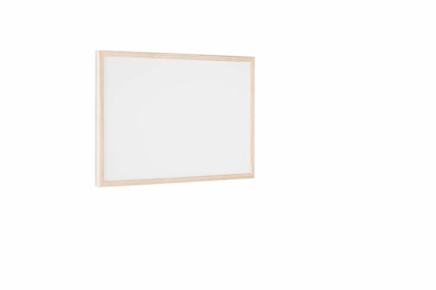 Bi-Office Pizarra blanca magnética marco madera pino 60 x 40 cm