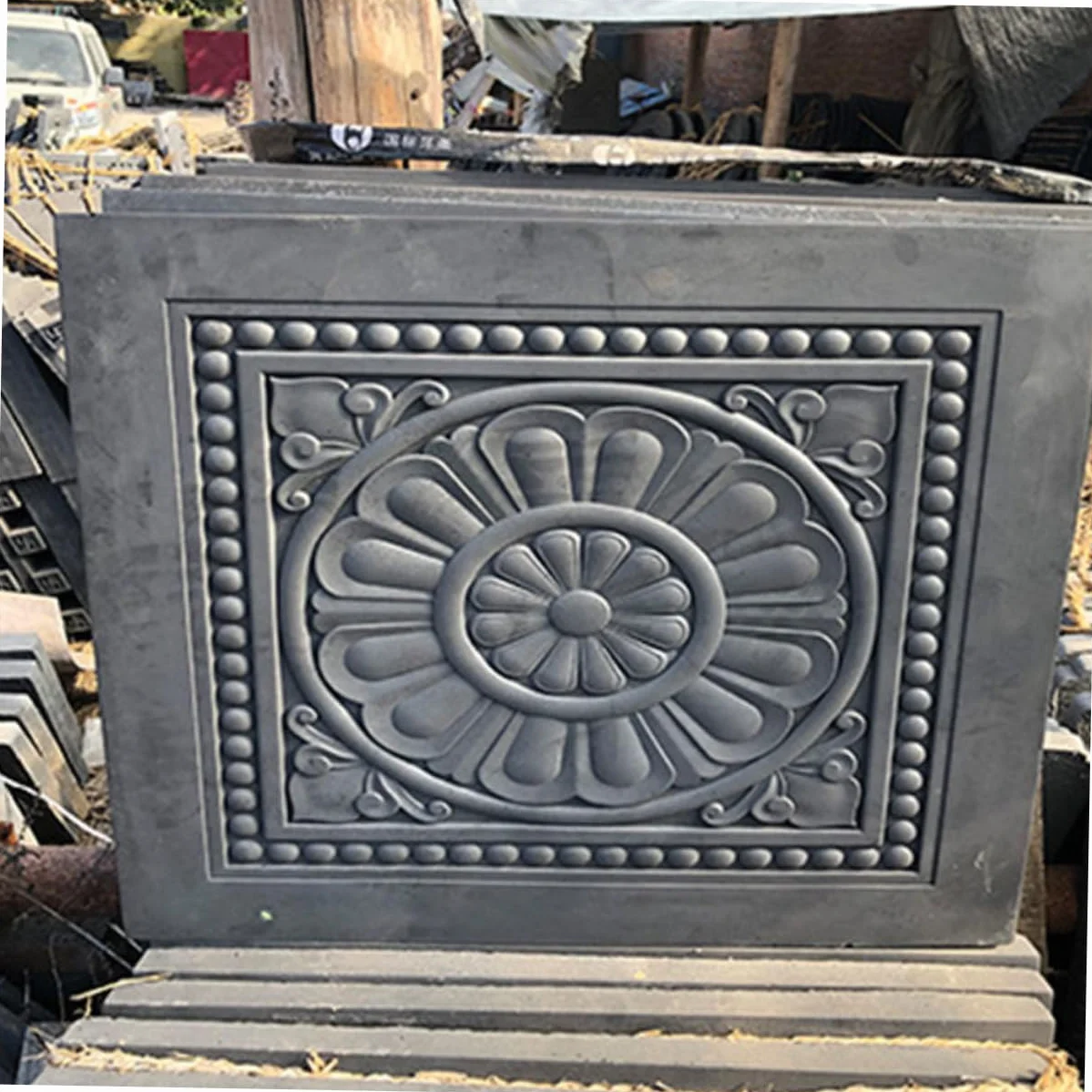 LALAFINA Molde de Ladrillo de Hormigón Reutilizable para Pavimento Exterior, Plástico Diseño Antiguo y Resistente al Deslizamiento para Patios y Jardines