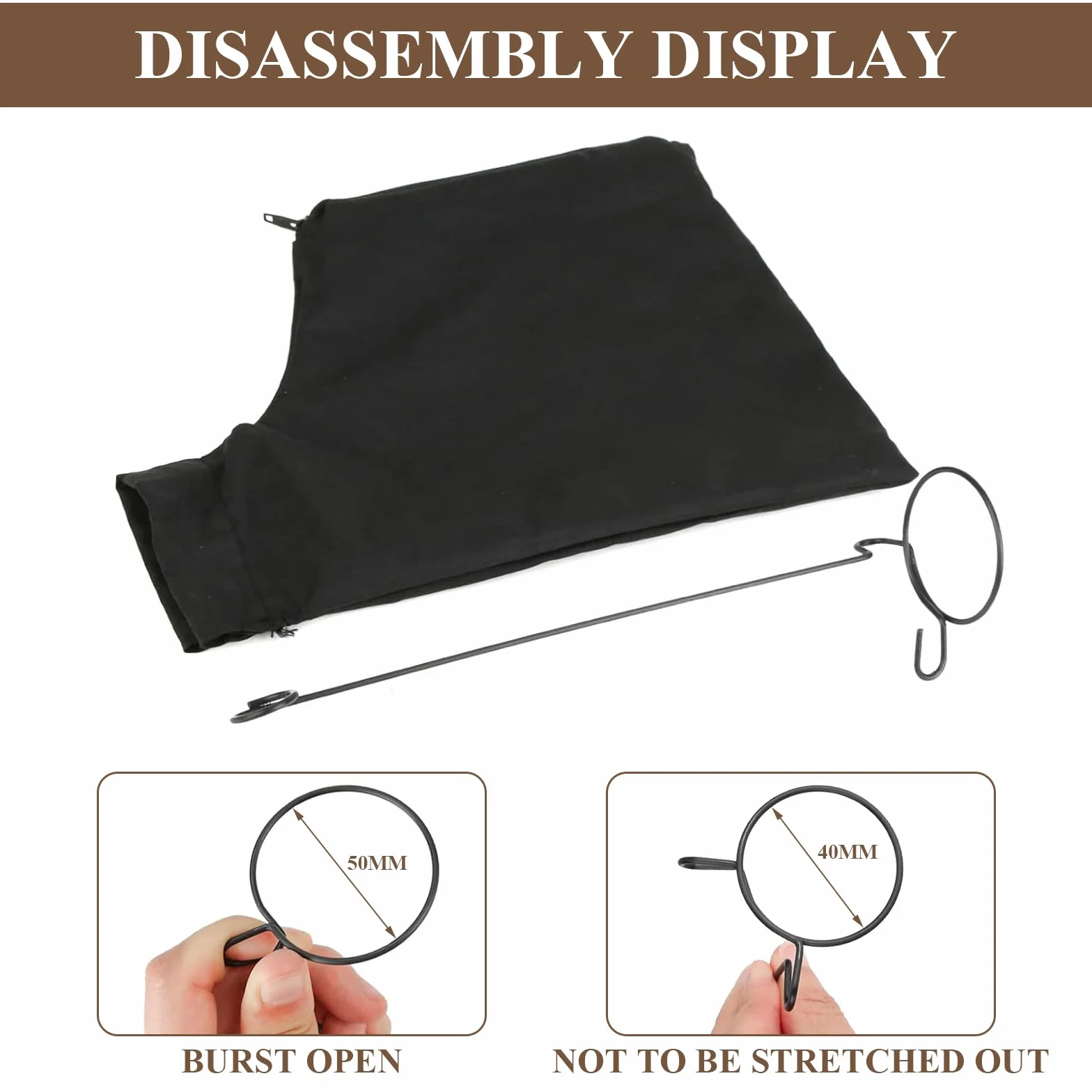 Volumoon Bolsa de Polvo para Sierra Ingletadora 255, Colector con Cremallera y Soporte