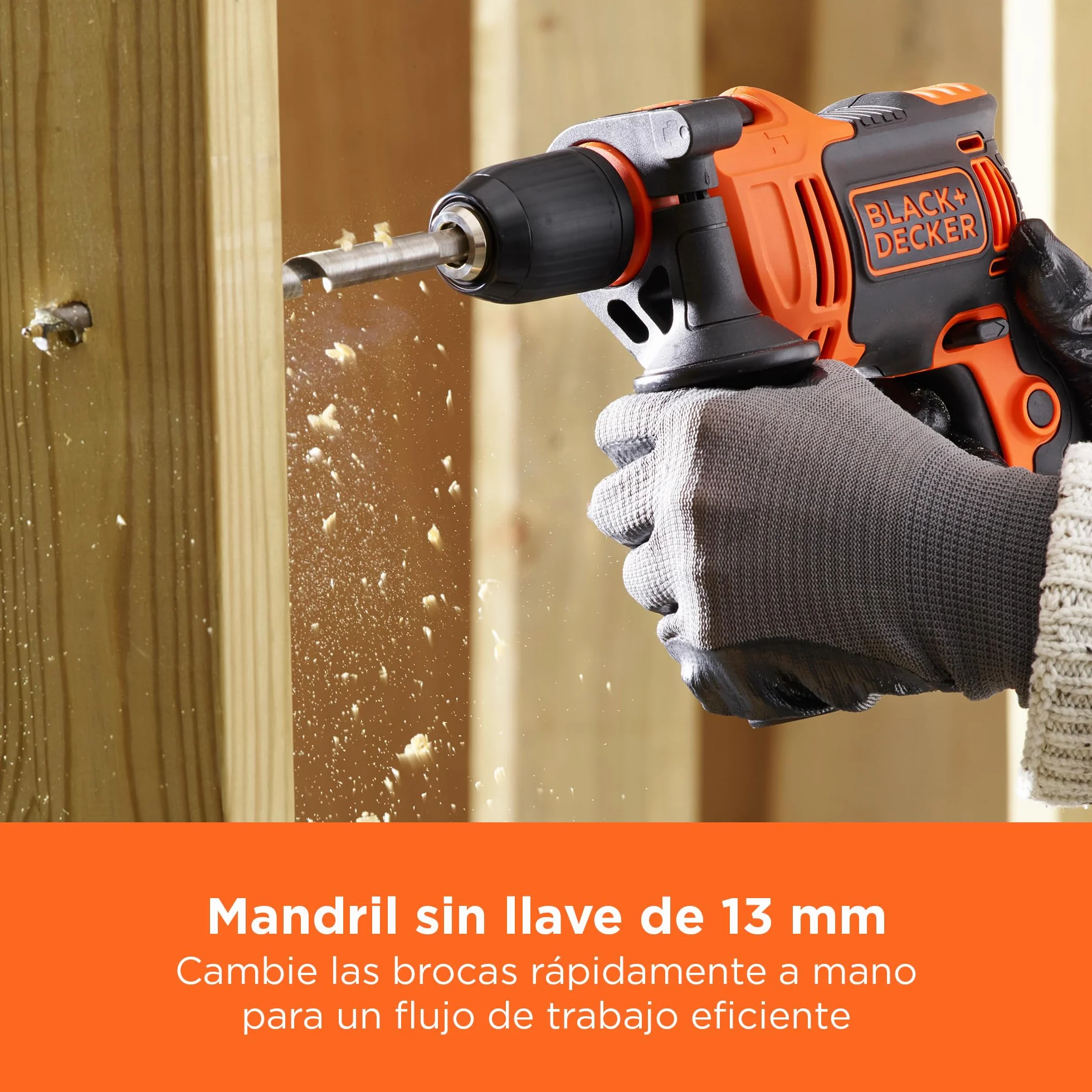 BLACK+DECKER BEH710K-QS Taladro percutor 710W 0-2800 RPM