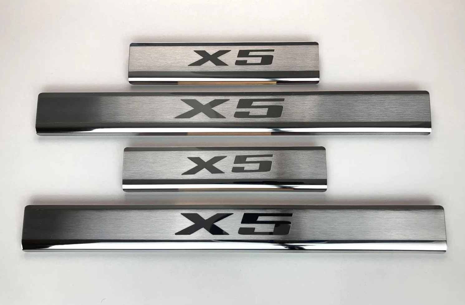 Para BMV X5 E53 2000 – 2006 umbral de umbral protector de puerta, 4 unidades, acero inoxidable