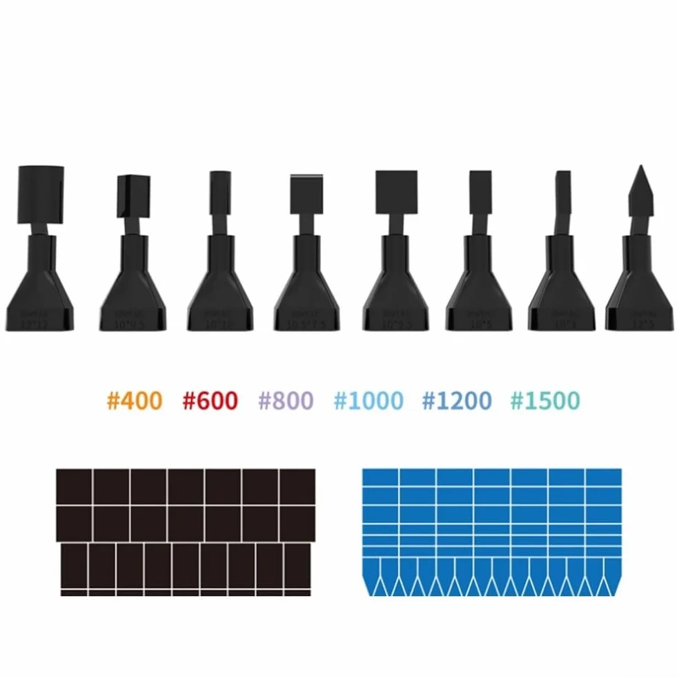 Juego de lijadora alternativa, bolígrafo de lijado eléctrico de 3 velocidades, 2800-3600 CPM con 8 puntas de nailon para tallado de madera, arcilla, pulido, manualidades, color rojo