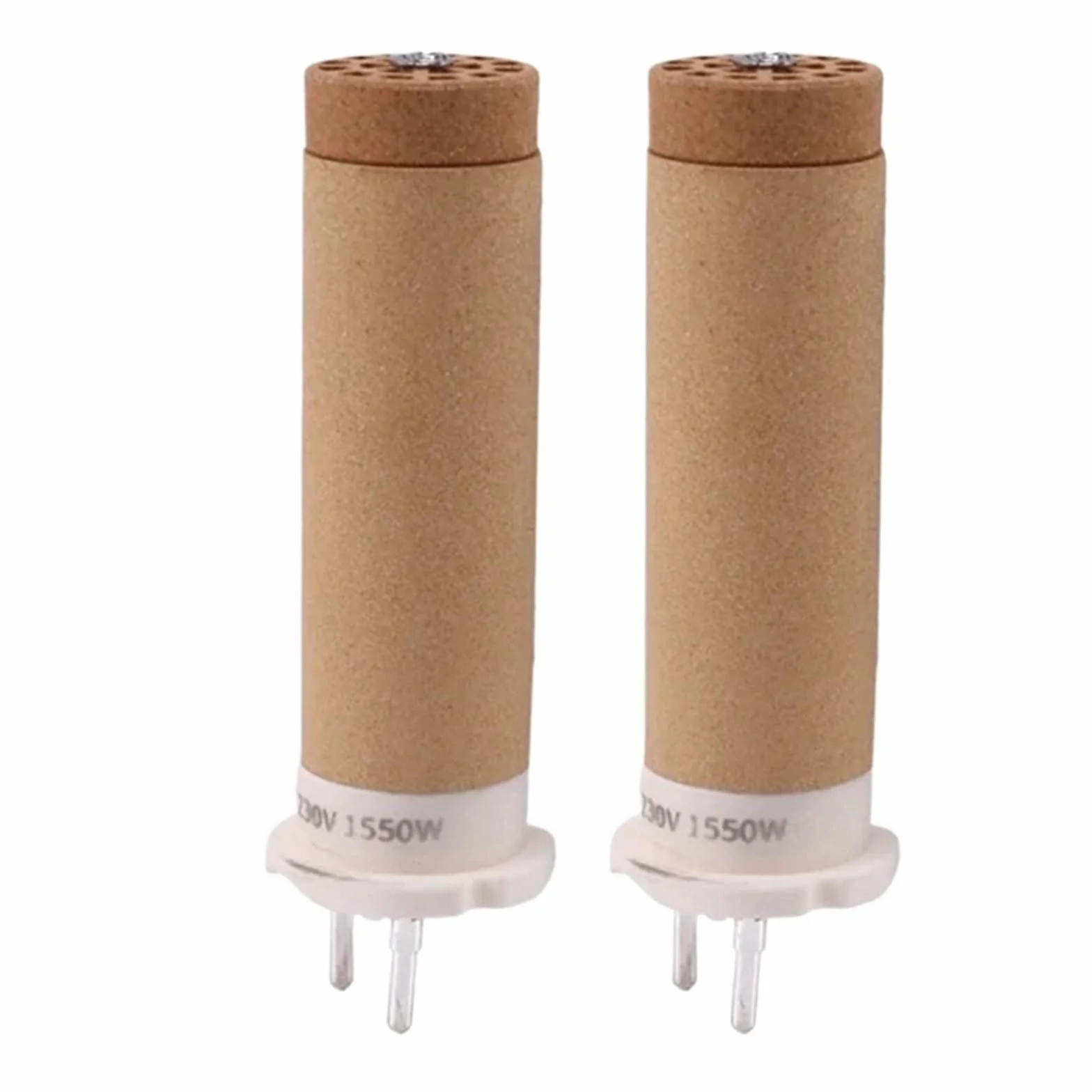 2 elementos calefactores cerámicos de 230 V y 1550 W for la soldadora de plástico portátil de aire caliente Leister 142.717.