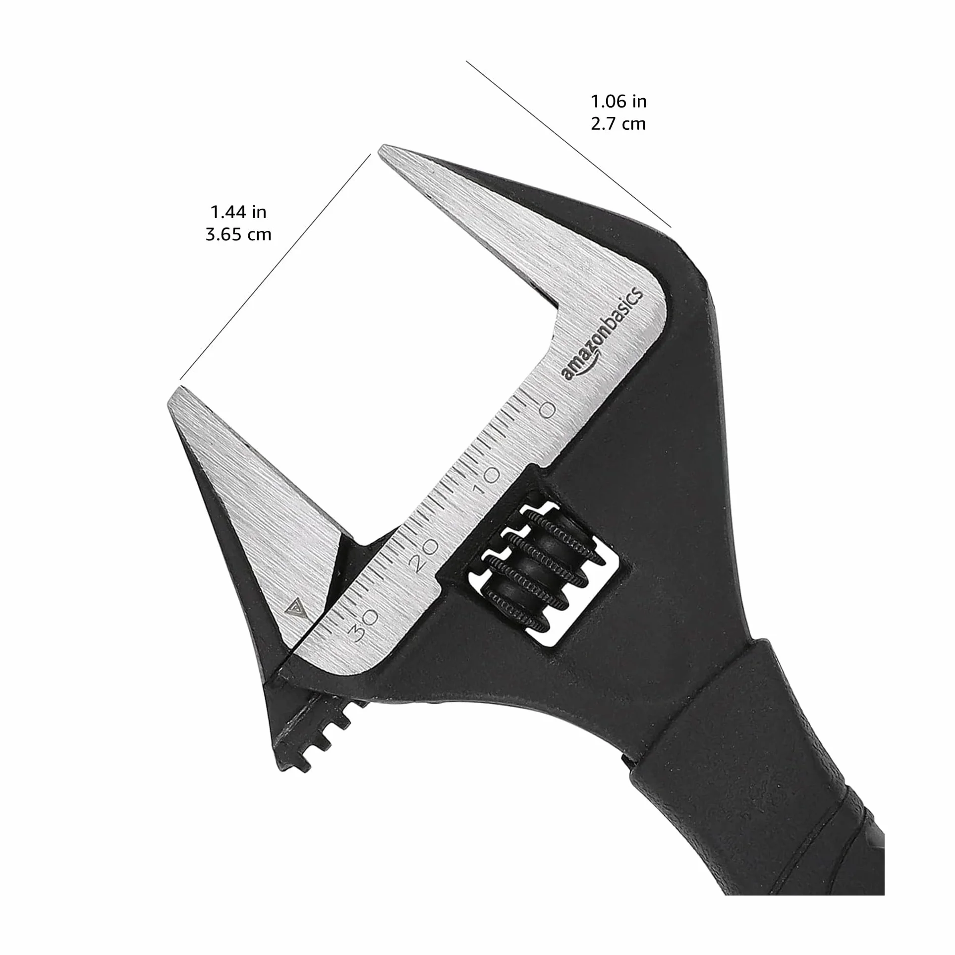 Amazon Basics Llave ajustable fontanería agarre suave 16.1 x 7.2 x 1.5 cm