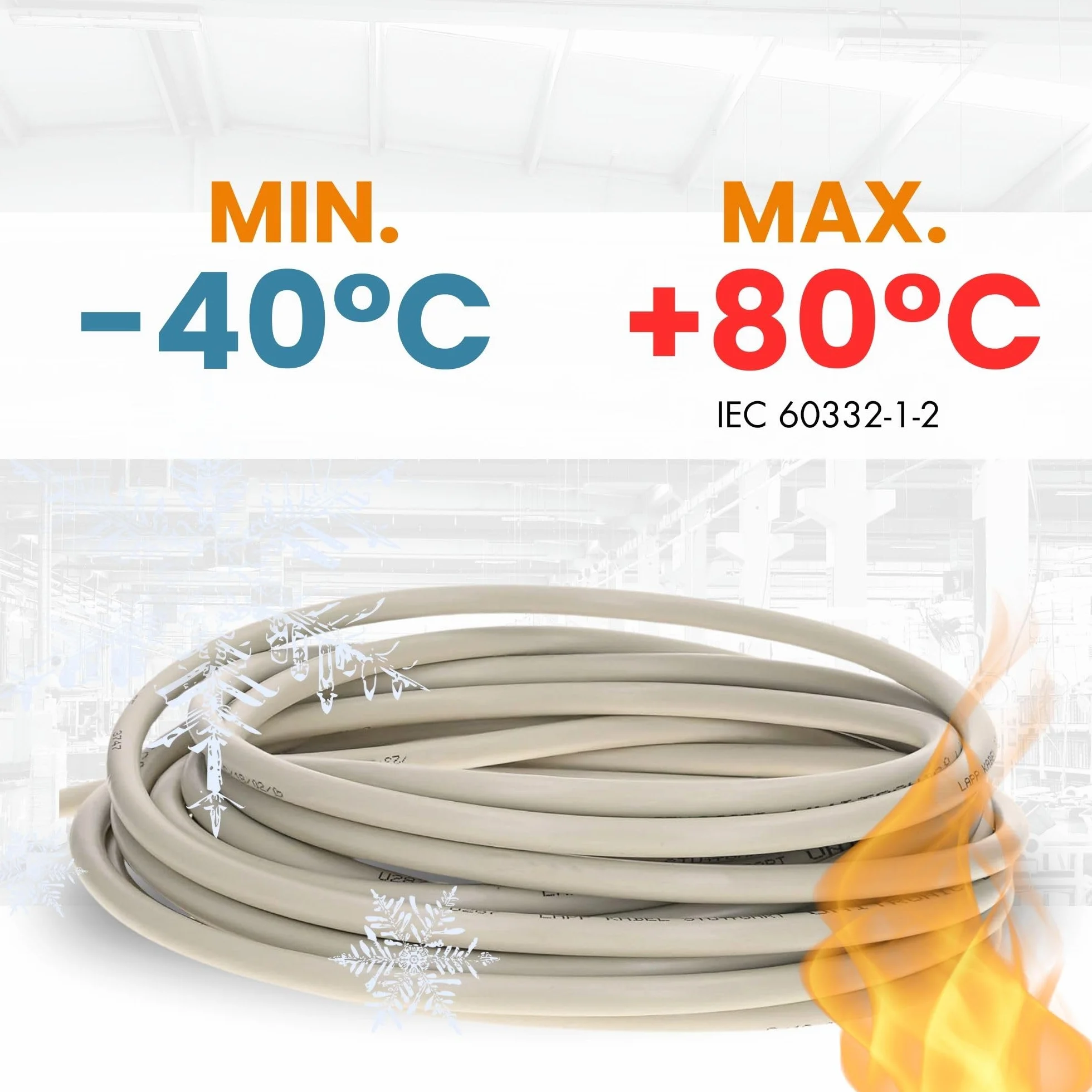 Lapp 10m Cable de Control LiYCY Blindado 5x1 mm², PVC para Datos y LED | Manguera multiconductora flexible de 5 hilos para tecnologia MSR, transmision de señales digitales y modelismo ferroviario