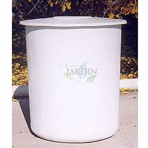 Suinga. DEPOSITO DE Agua de Poliester Fibra de Vidrio 200 litros cilíndrico. Incluye tapadera. Diámetro Ø 70 cm Altura 74 cm. Capacidad exacta 210 litros