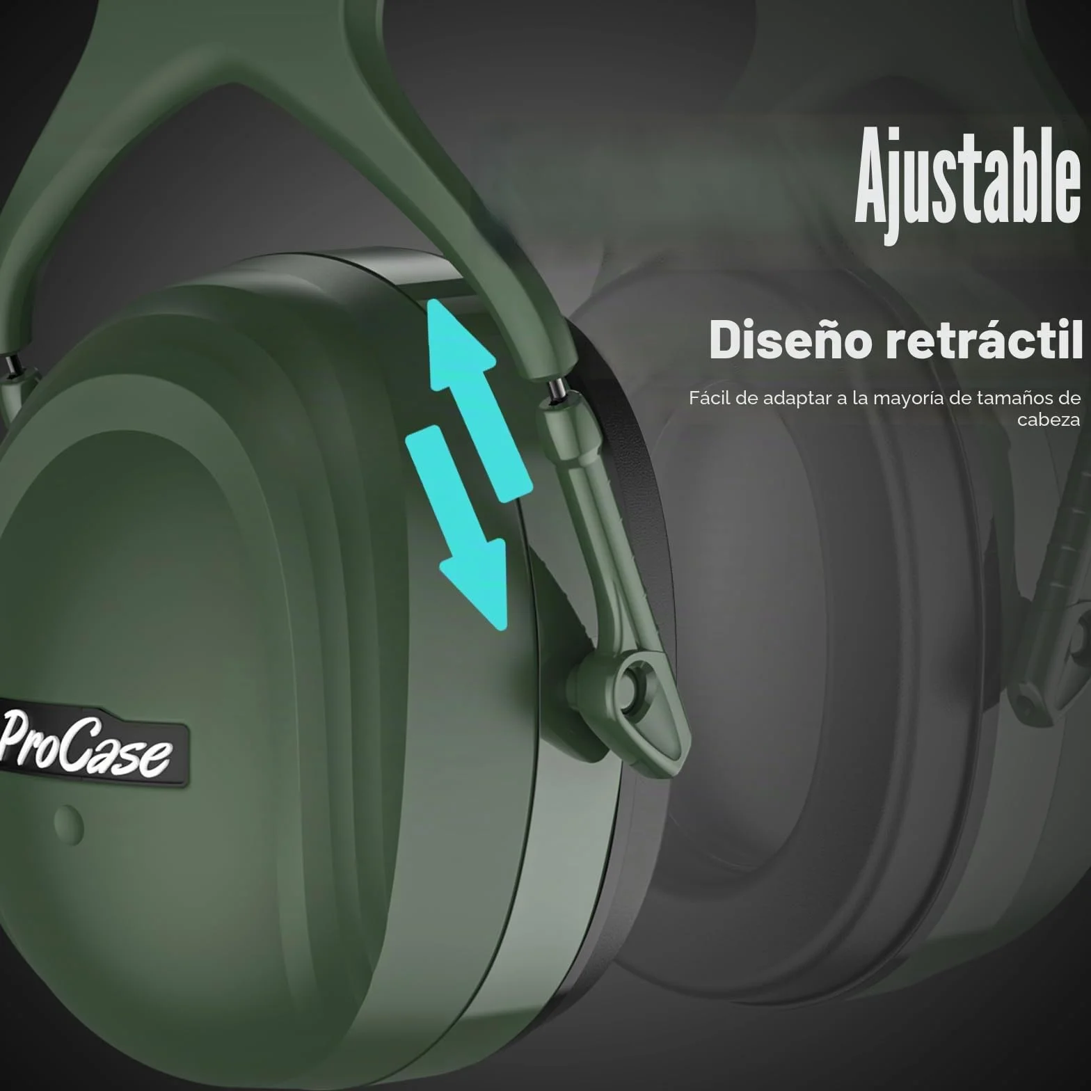 ProCase Auriculares Aislantes SNR 37dB NRR 30dB Protección Auditiva para Adultos