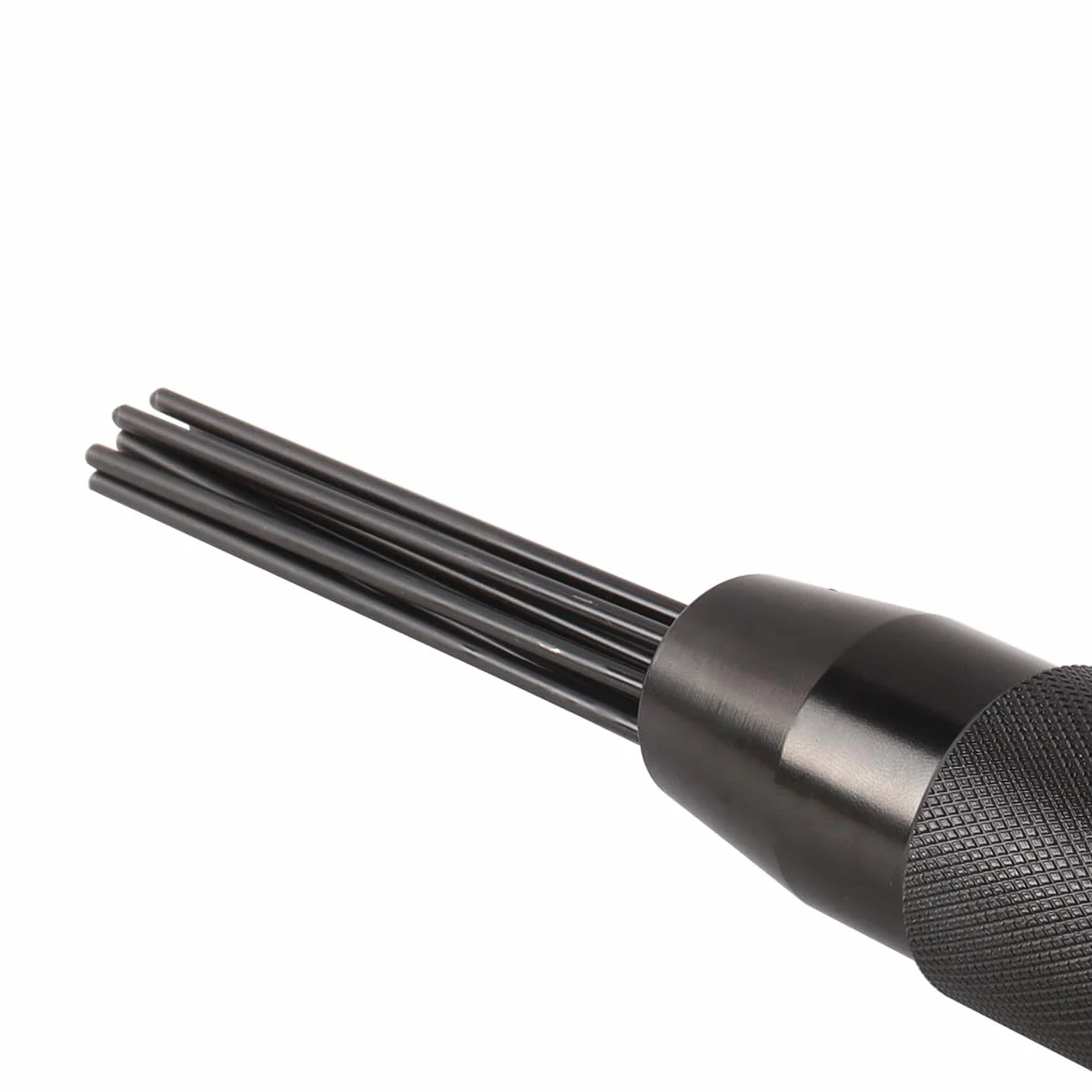 Mini removedor de óxido neumático con Aguja desincrustadora, 12 Agujas de Acero de 3 mm, 4000 RPM, 4,0 cfm, 90 PSI, Limpiador de escoria de Soldadura neumático para Espacios reducidos.