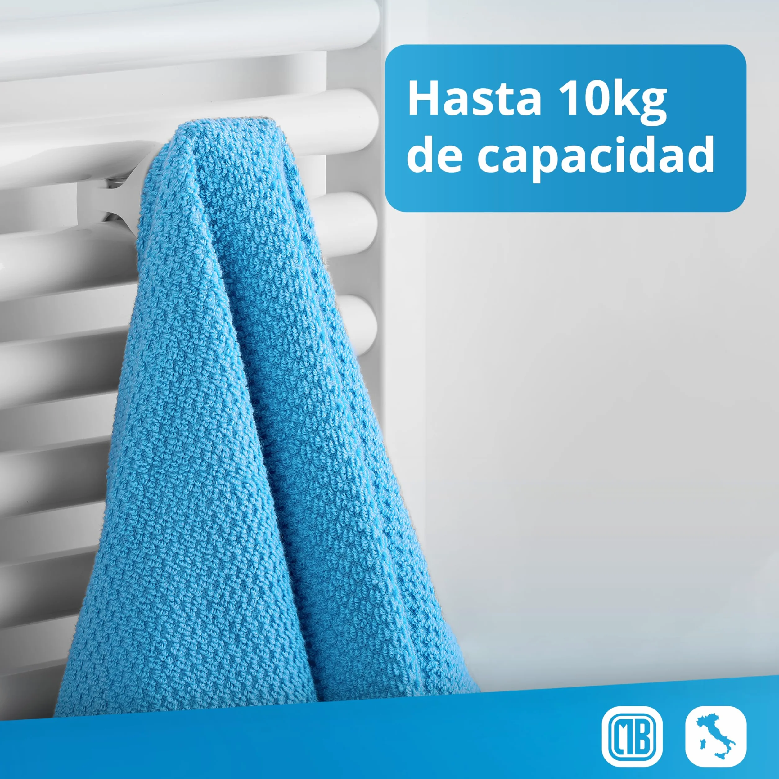 LH Pareja Par de Handy VIP toalleros sin perforación para baño, autoavituallados al radiador toallero sin perforar