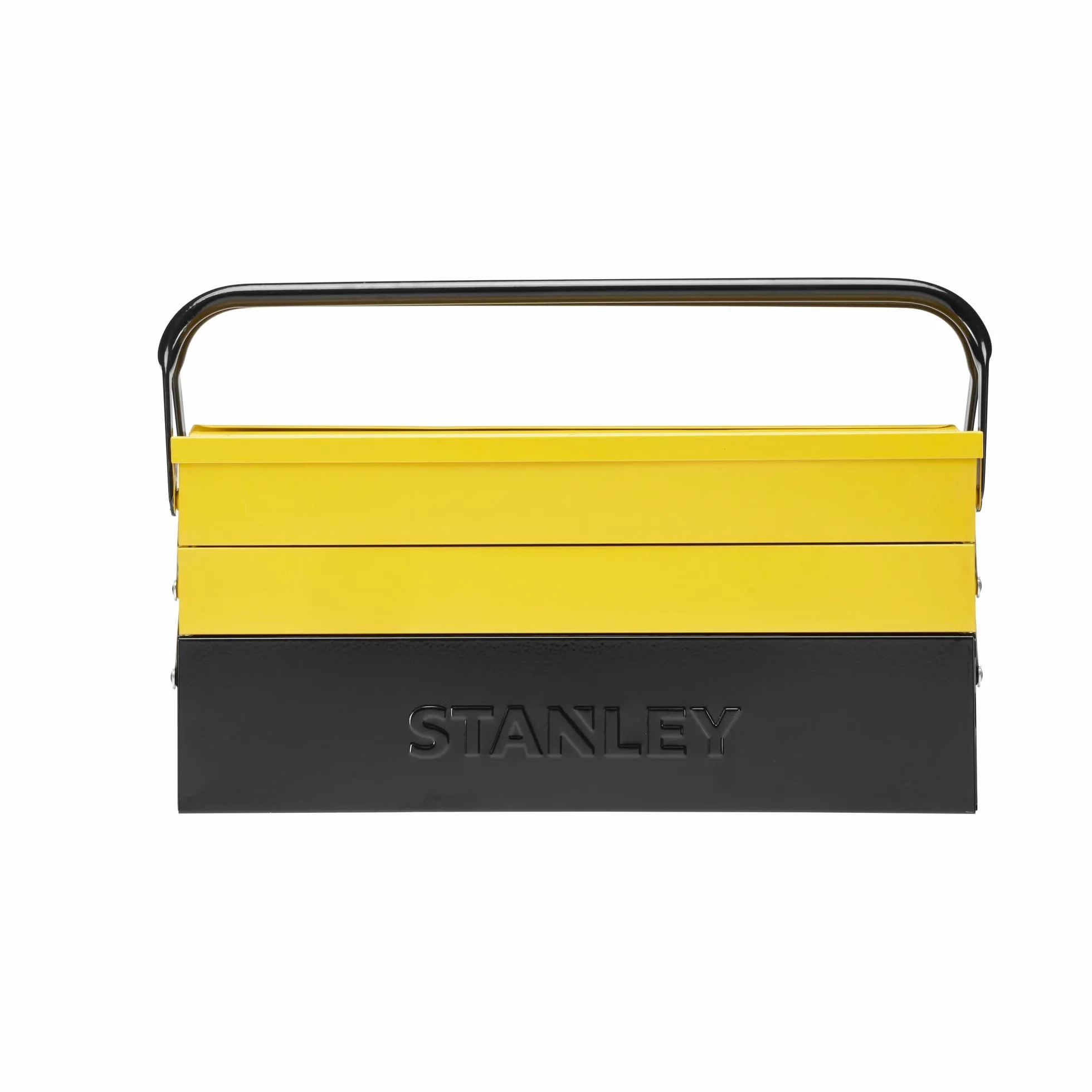STANLEY - Caja de herramientas metálica de 5 cajones, Gran volumen de almacenamiento, Dos asas con bisagra, Sistema antipinzamiento, Dimensiones: 47.70 x 25.70 x 22.10 cm, 1-94-738