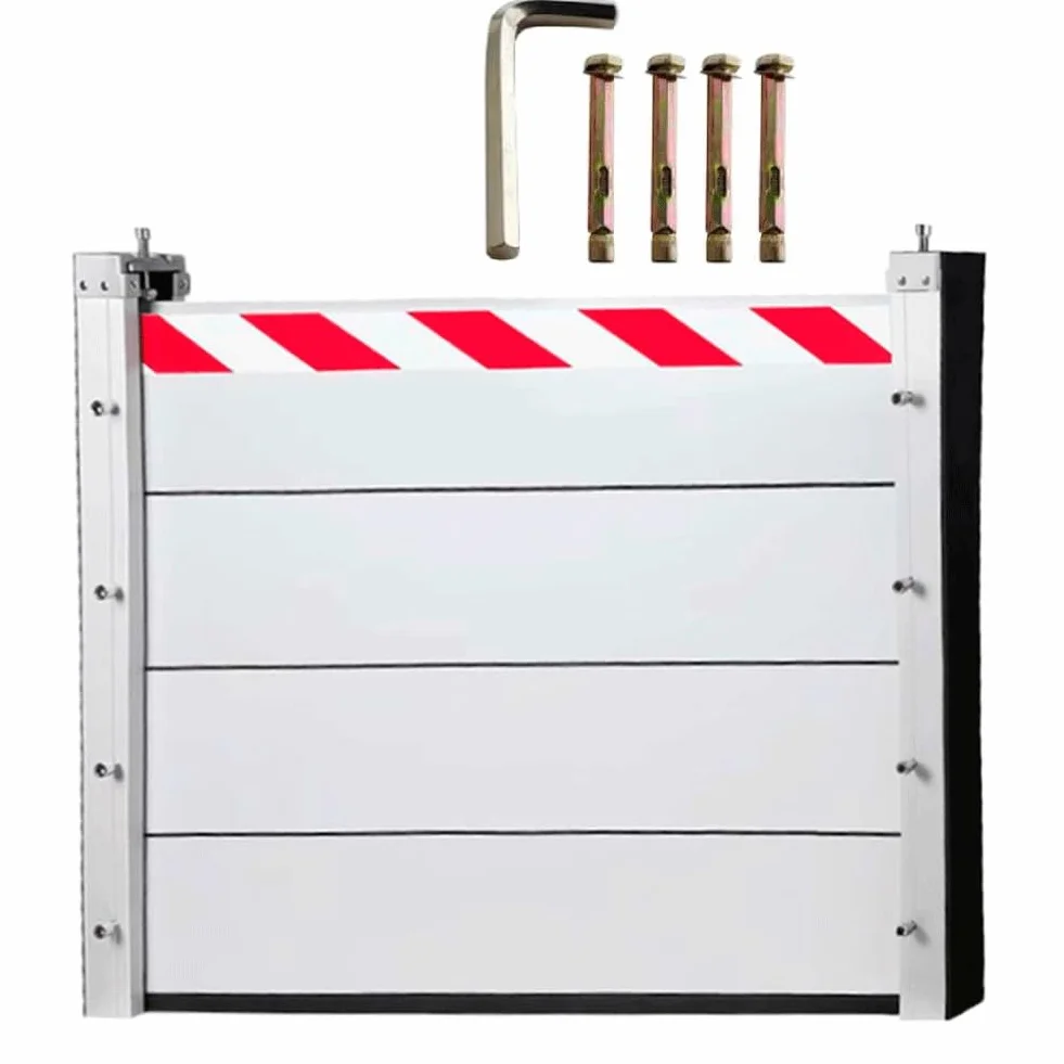 Barrera Anti Inundaciones Barrera Metalica Anti Inundaciones Barrera Móvil de Protección Contra Inundaciones En Puertas Adecuado para Paso Subterráneo, Fábrica, Entrada de Garaje, Presa HXQSL(135x40cm