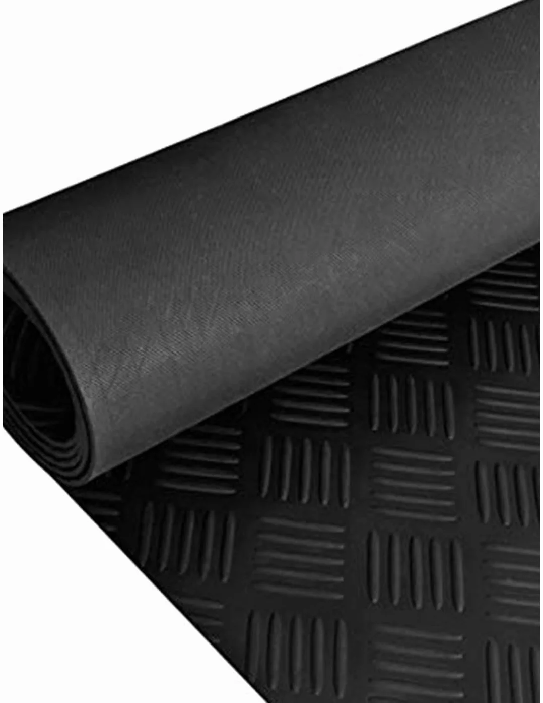 JARDIN202 - Estera Antideslizante Suelo Caucho Goma 3mm - Cuadro de Rayas | 2x1 Metros -