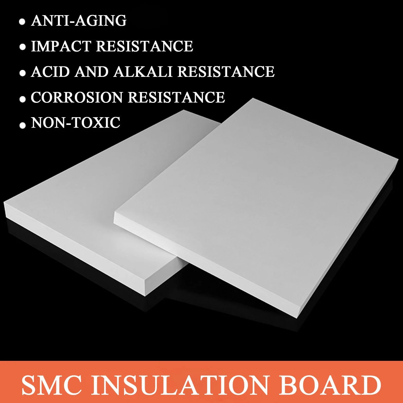 COYOUCO Placa Aislante SMC De 10Mm – Lámina Resistente Al Calor E Ignífuga para Cajas Eléctricas, Panel Aislante Rígido De Alta Tensión,200mm*200mm*10mm