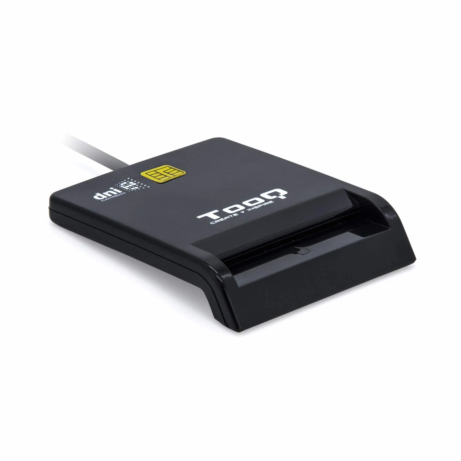 TOOQ TQR-210B Lector Externo de DNI Electrónico USB 2.0 Negro 480 Mbps