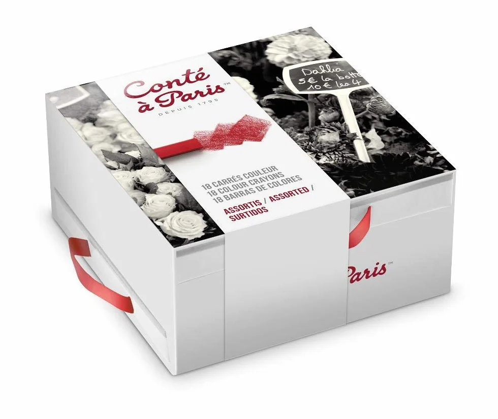 Conté à Paris Cofre 18 carrés de color surtidos