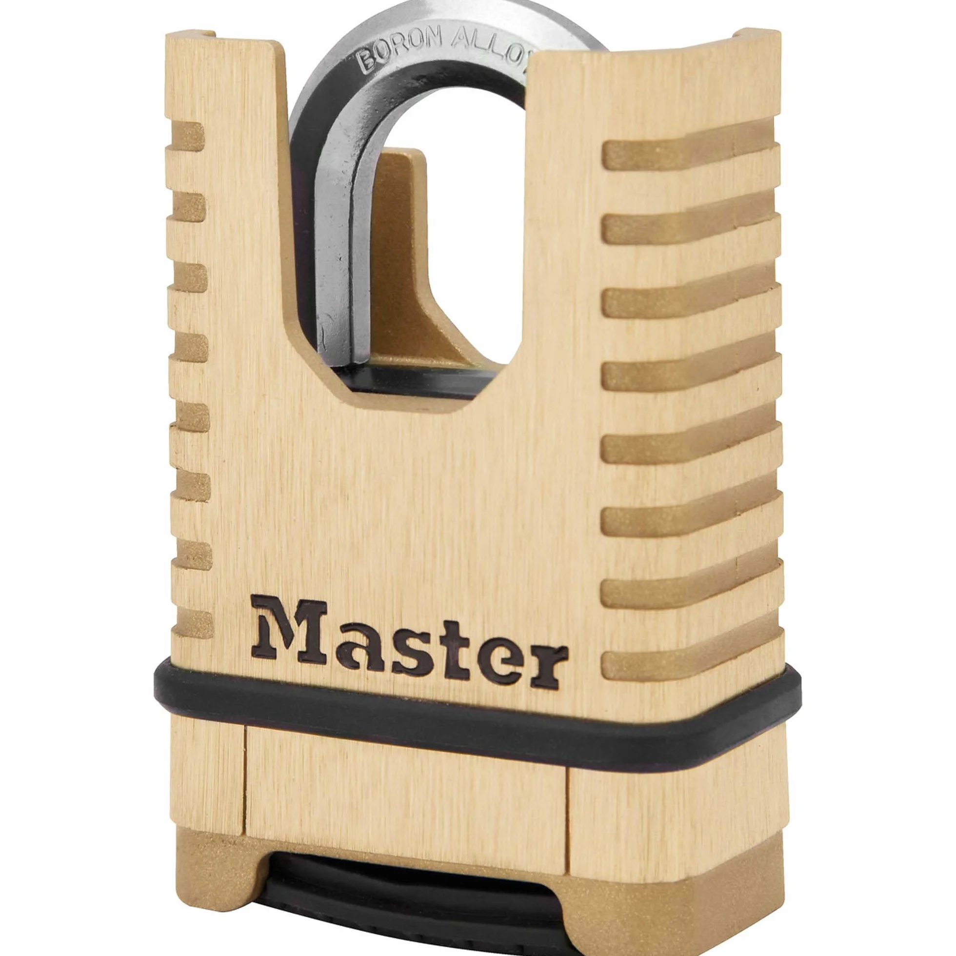 MASTER LOCK Candado de latón macizo de alta resistencia [Arco cerrado] [Candado con combinación] M1177EURD - Diseño antióxido, ultrarresistente e impermeable