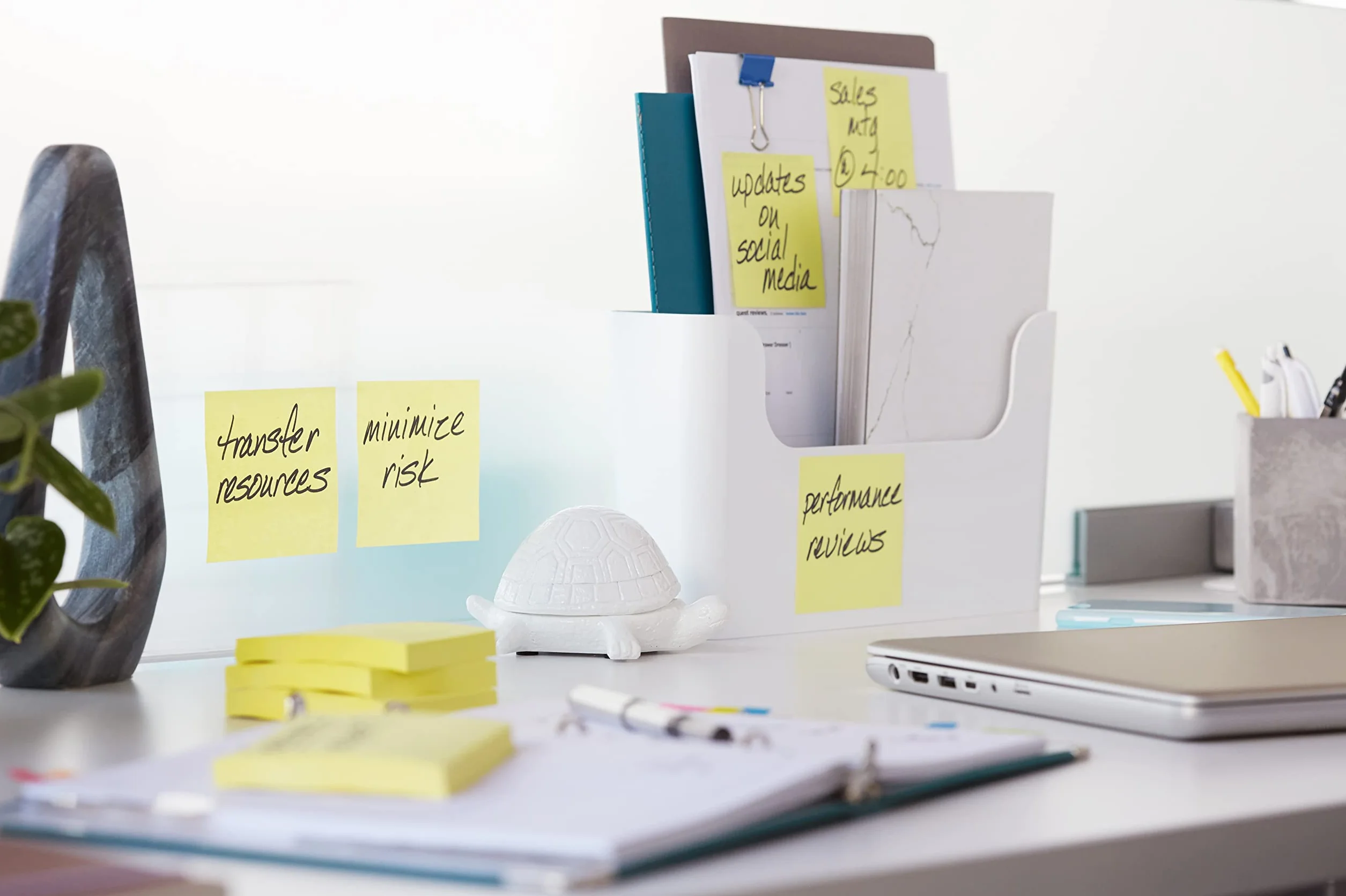 Post-it Super Sticky Notas, Canary Yellow, 76 mm x 76 mm, 90 hojas, 4 blocs + 2 Gratis