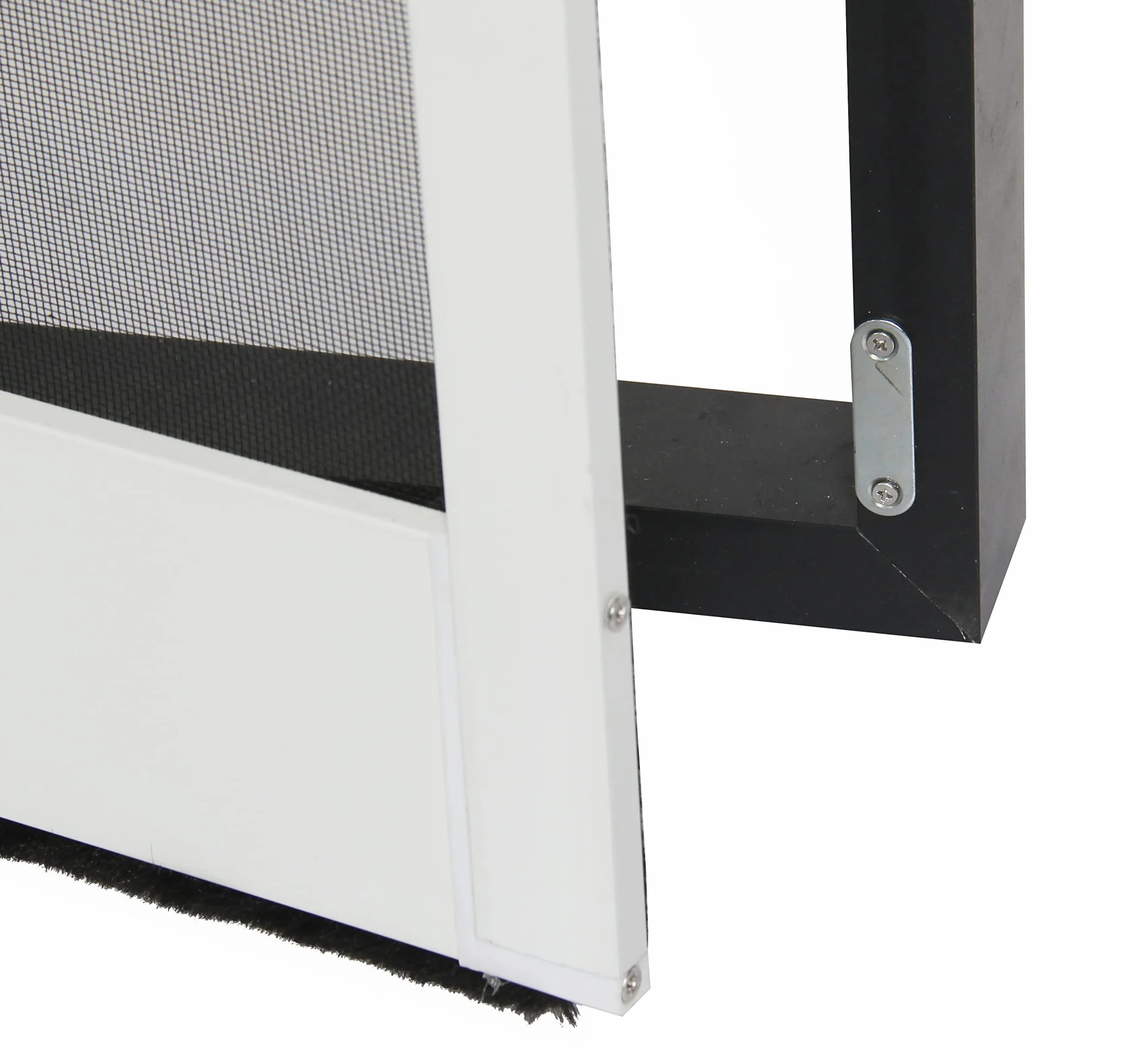 AvosDim Mosquitera Puerta Batiente Aluminio Antracita H2150 x 1000 mm Gris Antracita Ral 7016