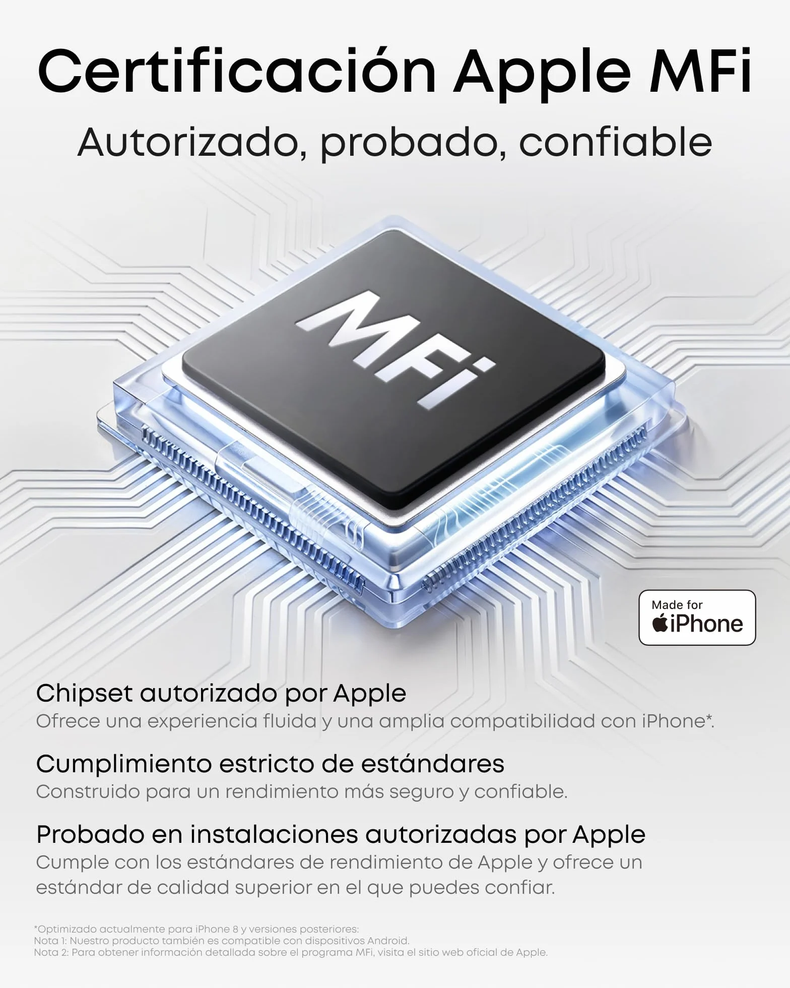 Soundcore Anker Grabadora de Voz Portátil 8GB USB-C Transcripción IA Certificación MFi