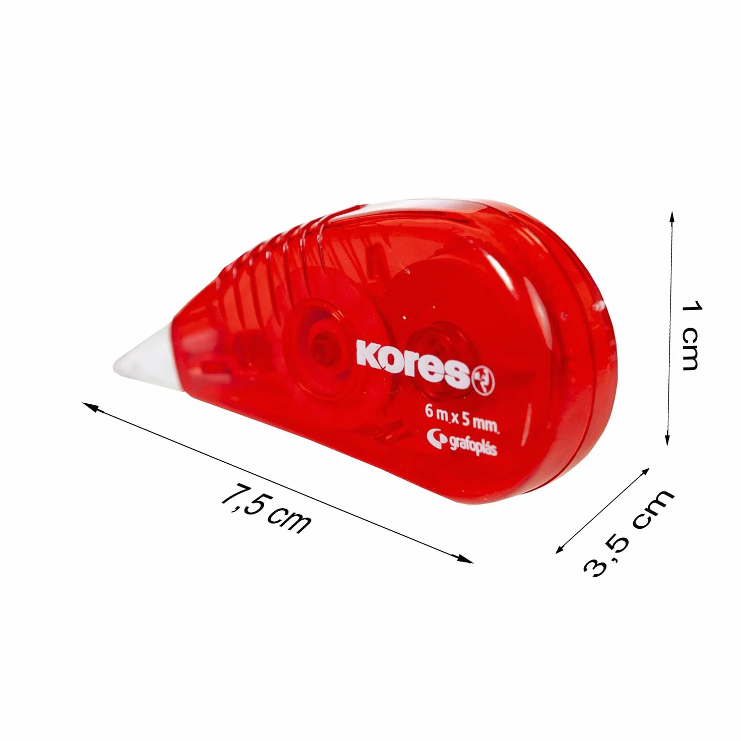 Kores Cintas Correctoras en Seco Pack 16 Unidades 6x5 mm para Bolígrafo