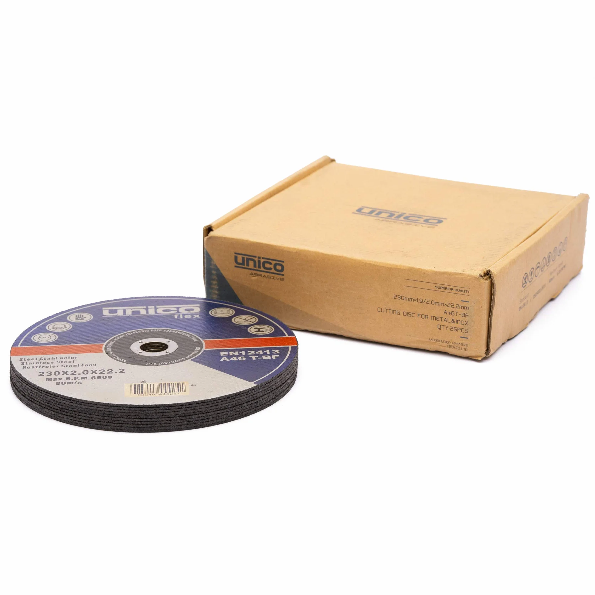 25 Piezas Disco de corte ø 230 x 2 mm Inox acero Inox. Metal Extra fina Disco flexible