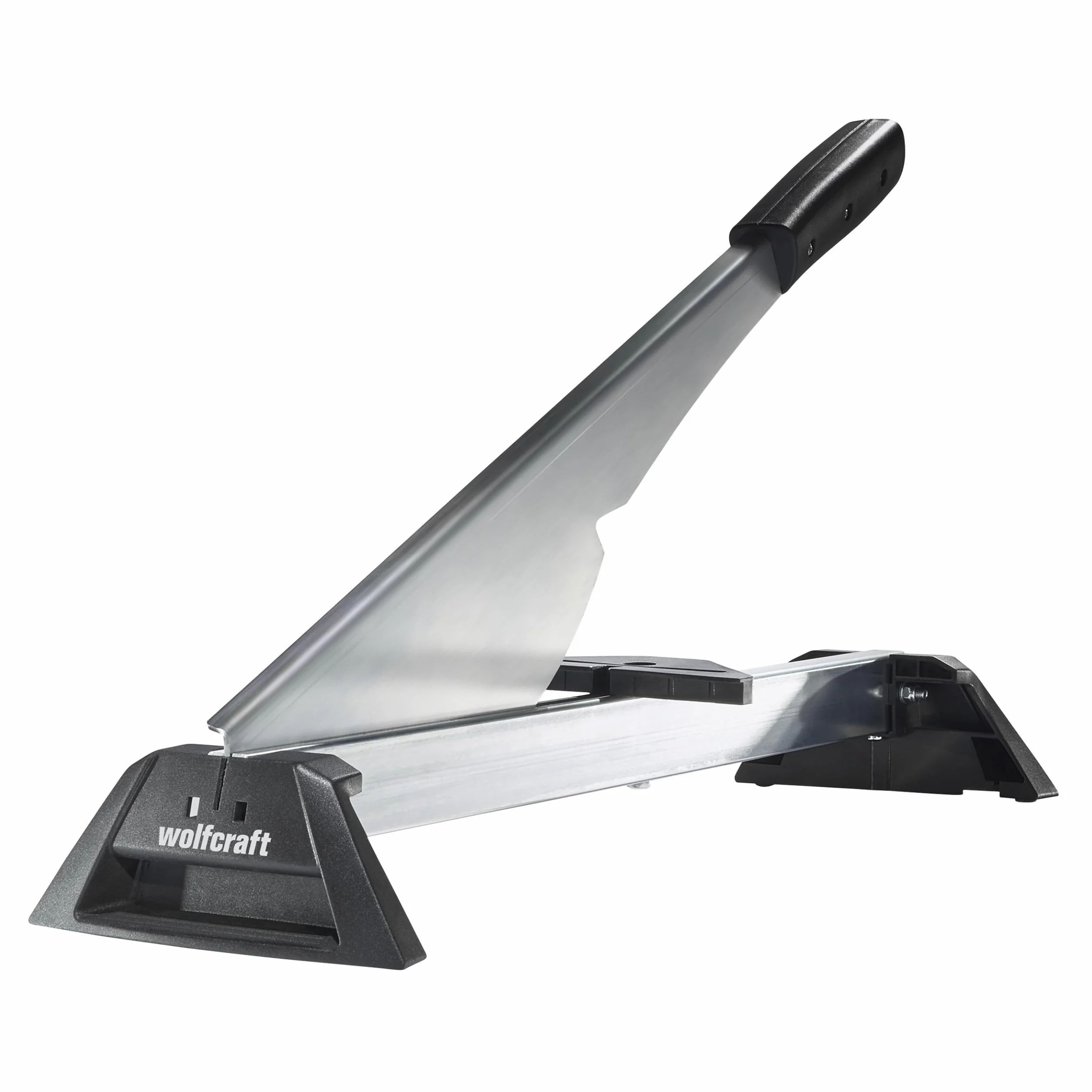 wolfcraft Guillotina para laminado LC 100 I 6933000 I La guillotina para corta suelo laminado de hasta 8 mm de grosor y 210 mm de ancho de forma rápida, silenciosa, limpia y sin electricidad