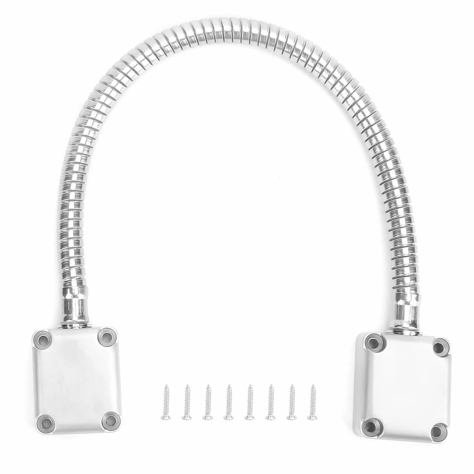 Protector de Cable de Alambre de Acero Inoxidable 401 - Tubo Corrugado para Puerta Blindada, Control de Acceso de Montaje Expuesto