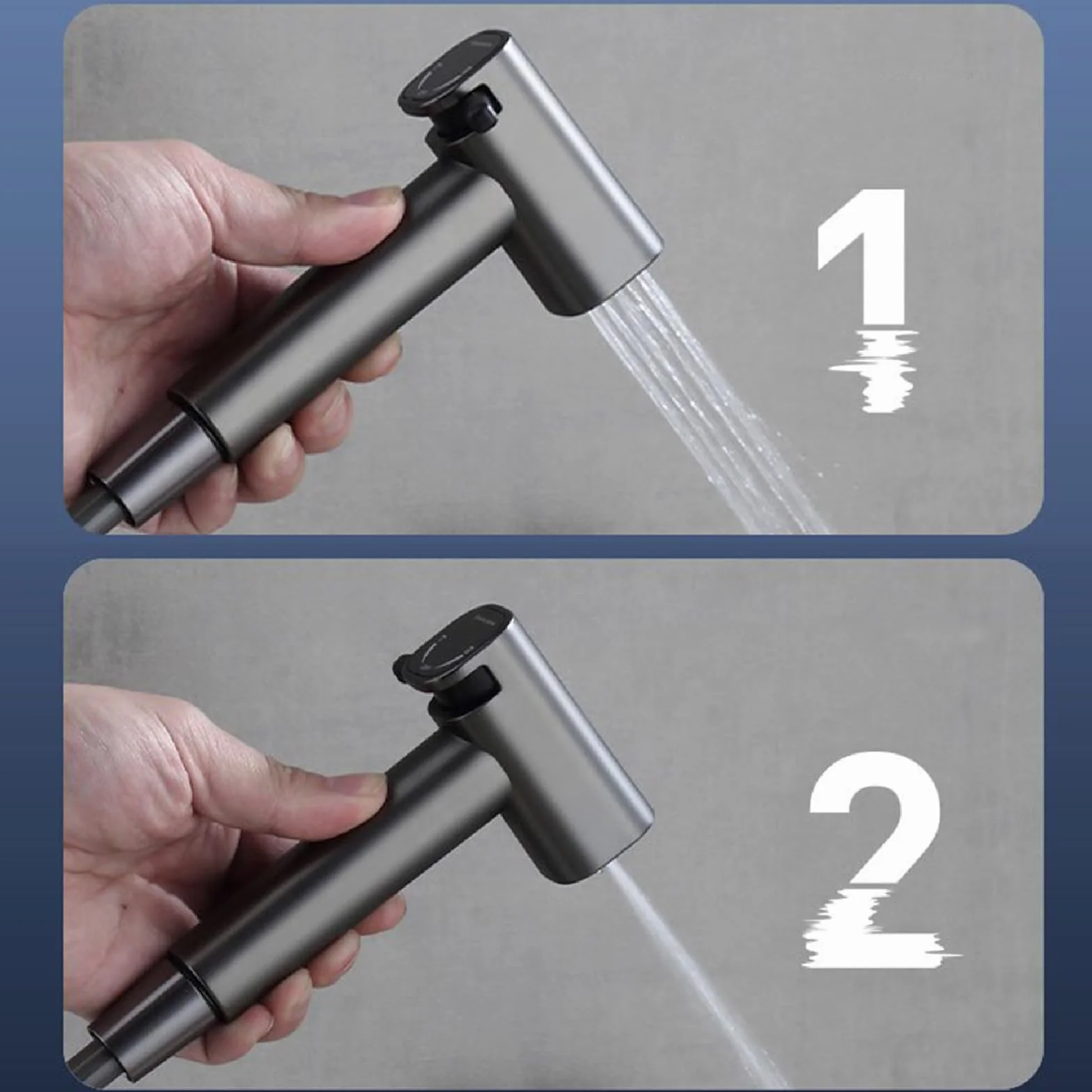 Bidet Sprayer Handheld Adjustable Dual Mode Shower for Toilet Cleaning Bathroom Personal Hygiene