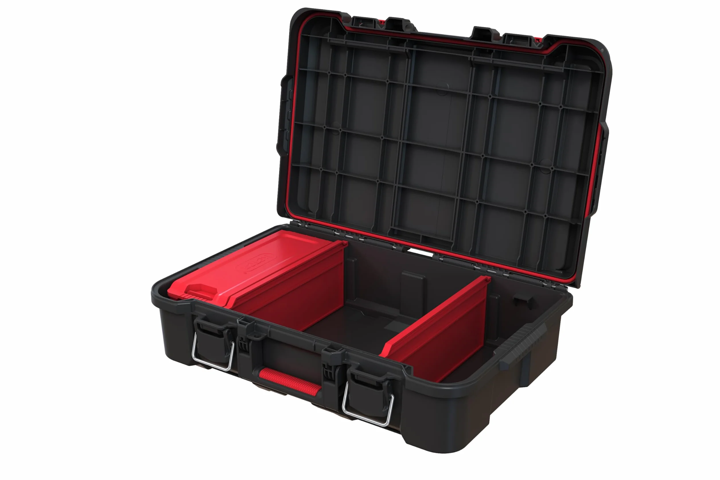 Keter Stack & Roll - Estuche de almacenamiento resistente para herramientas eléctricas (253382)