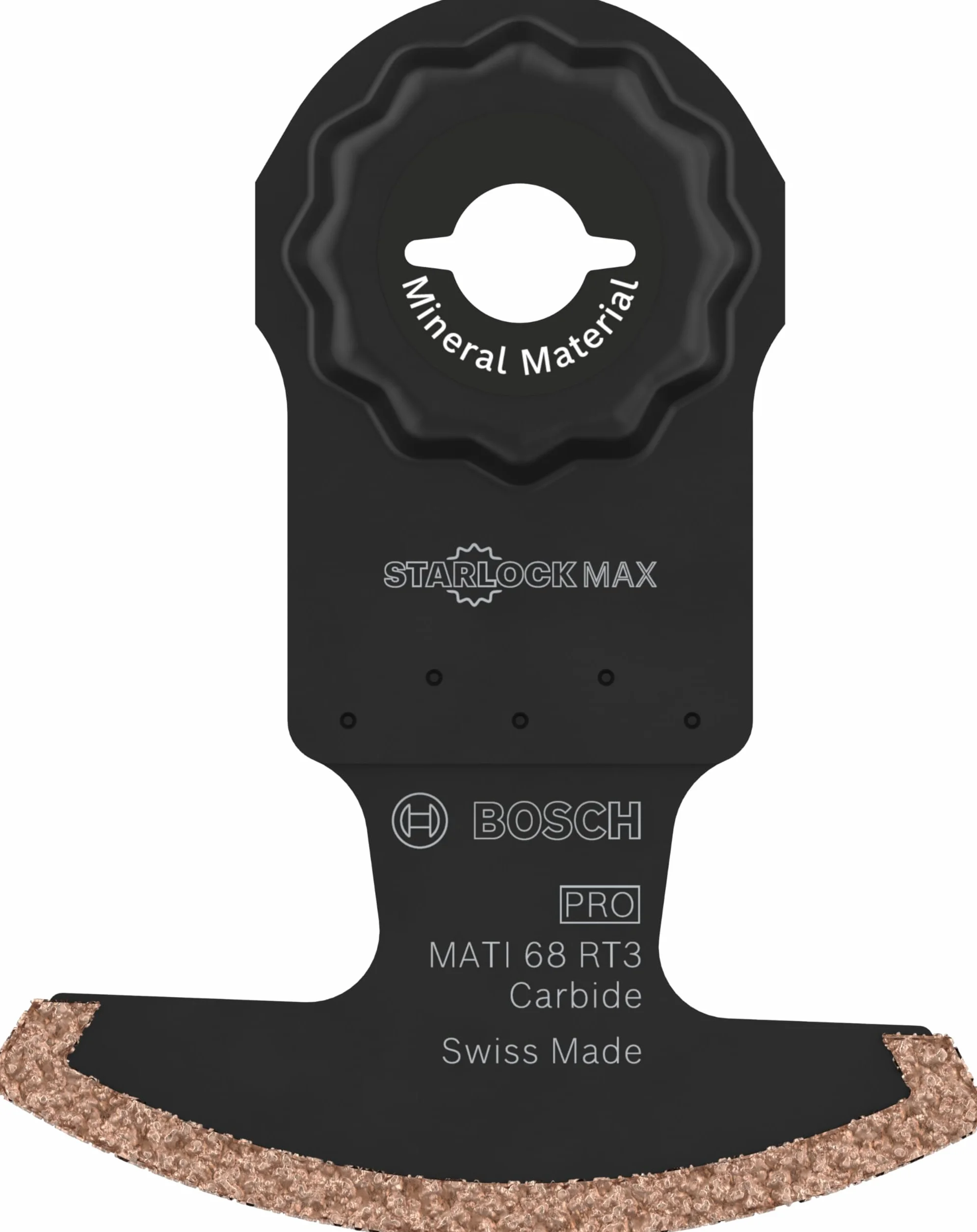 Bosch 1x Hoja multiherramienta PRO Multi Material MATI 68 RT3 (para Mortero, Hormigón celular, Anchura 68 mm, Professional Accesorios Multiherramienta), Versión actual