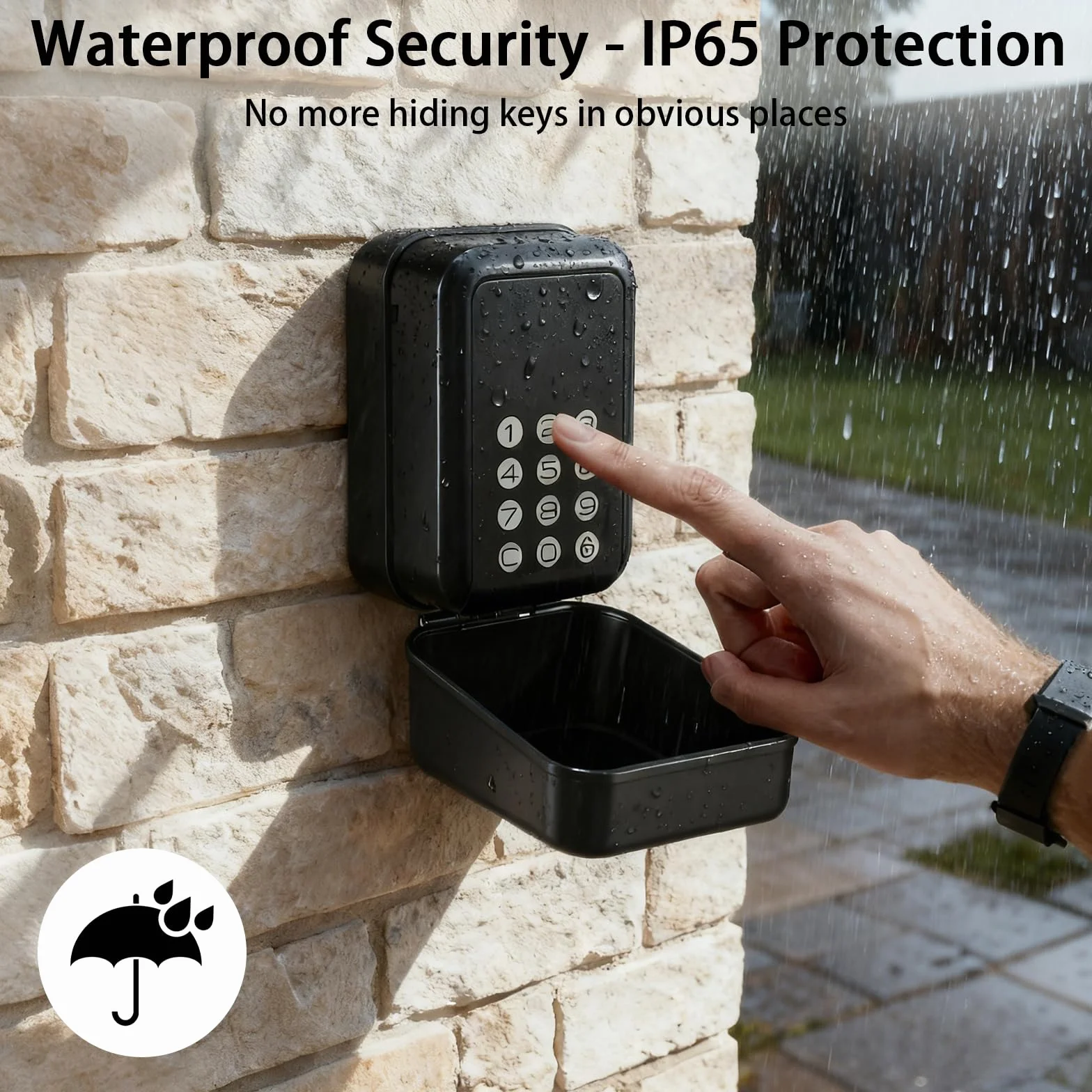 Caja fuerte inteligente para llaves Bluetooth TTLock código PIN 12 dígitos resistente intemperie