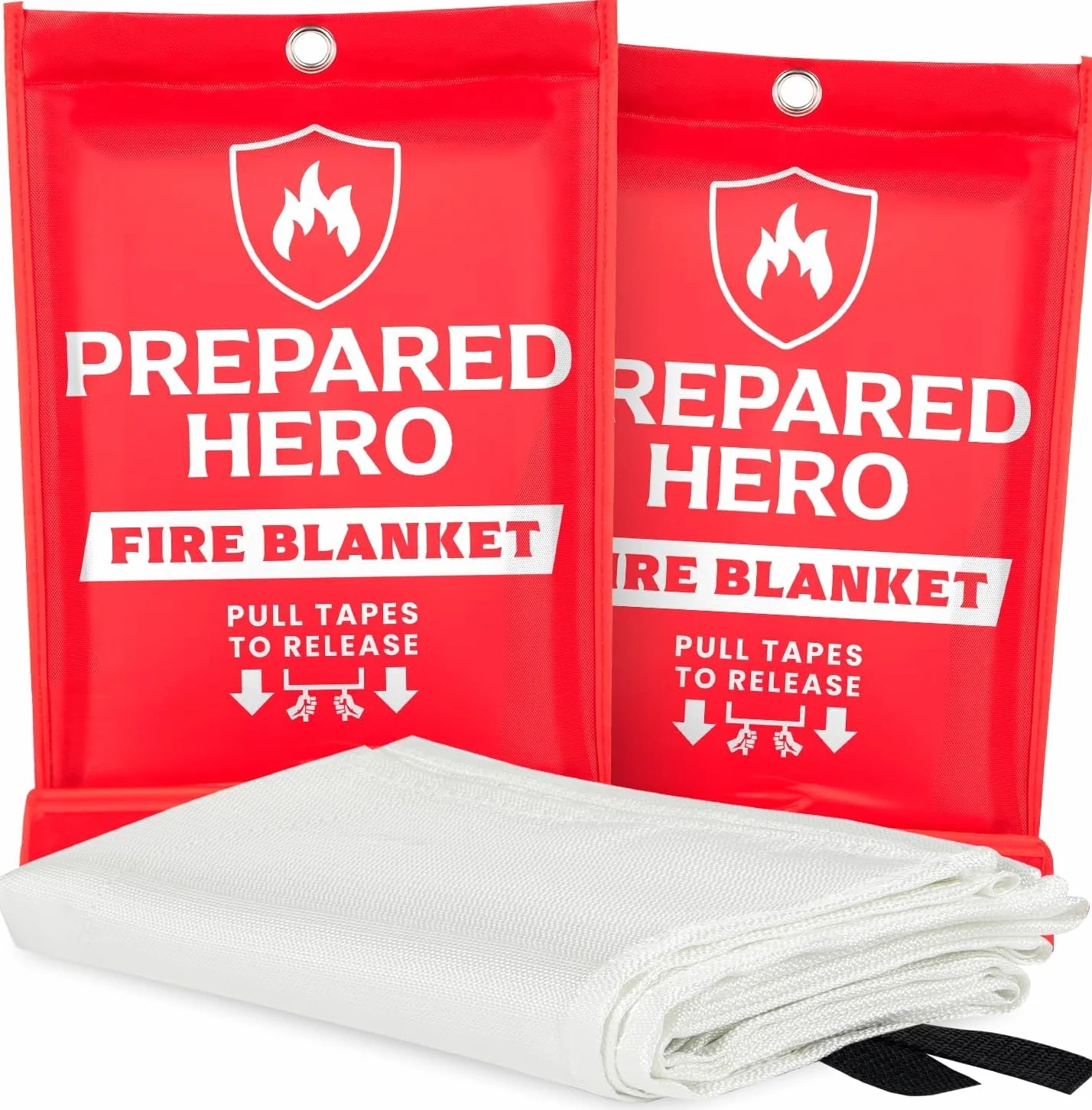 Prepared Hero Manta de Emergencia contra Incendios 40x40 Pulgadas Paquete de 2