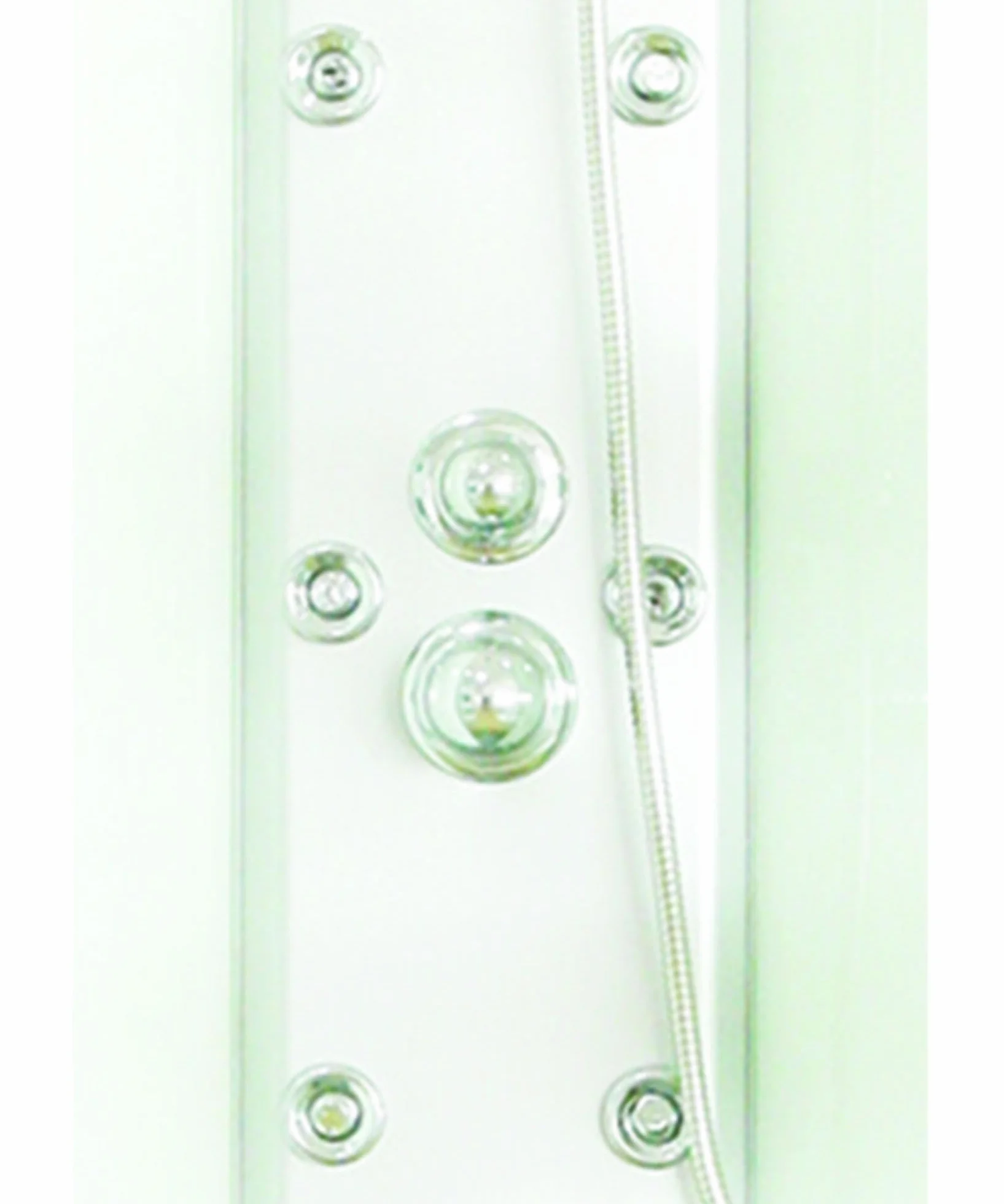 Cabina de ducha hidromasaje AMELIA - 1/4 de círculo - Perfiles de aluminio gris - Base gris - Kit de montaje incluido - Drenaje de 90mm - Sin manguera de conexión - 90x90x224 cm