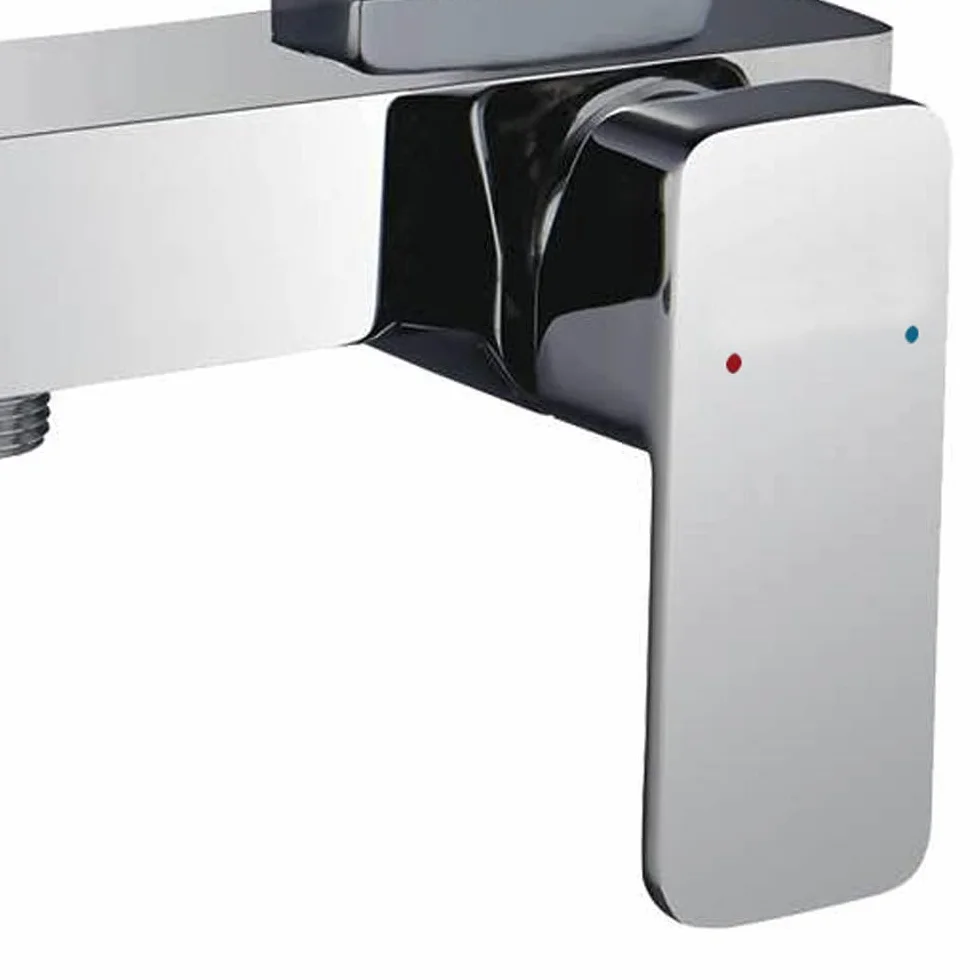 Grifo monomando de ducha CHE con equipo de ducha de mano, soporte y flexo. Fabricado en latón acabado en cromo brillo. Incluye cartucho cerámico, excéntricas y embellecedores. Repuestos garantizados