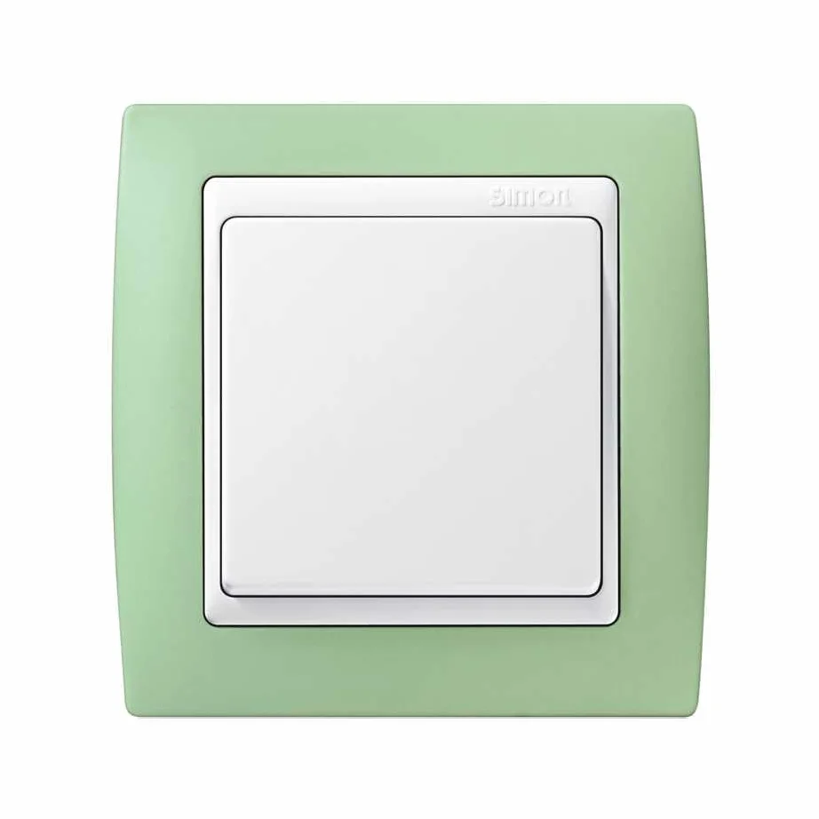 Simon 82621-65 placa de pared y cubierta de interruptor Verde