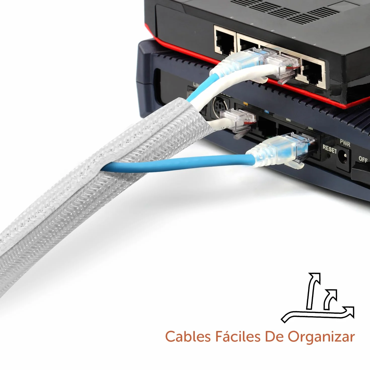 Shinfly 13mm-3m Organizador de Cables, Cubre Cables para TV PC, Blanco