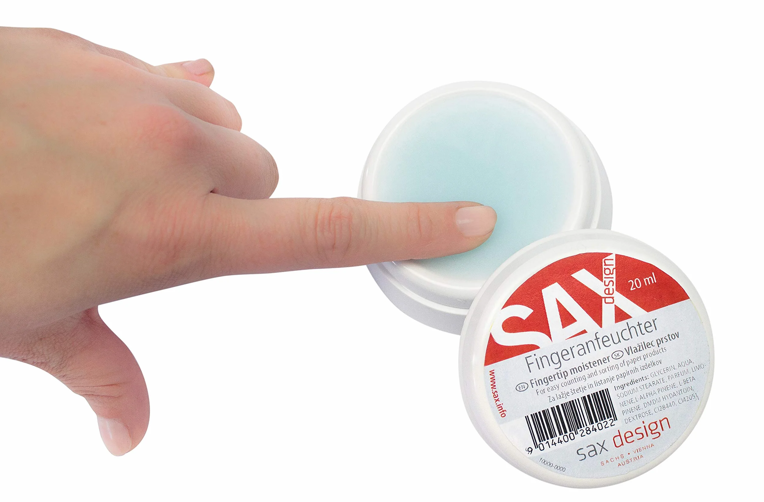 SAX hidratante de dedos 20ml con fragancia a menta