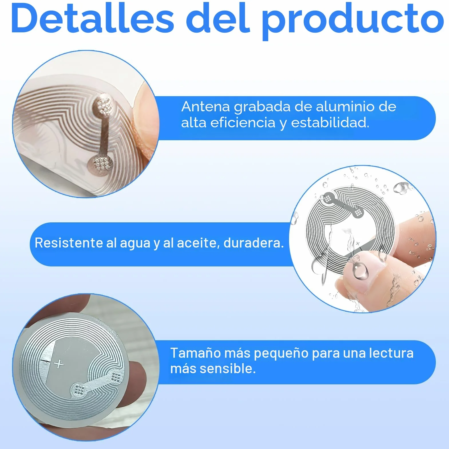 Pegatinas NFC Ntag213 regrabables 144 bytes para iPhone iOS Android