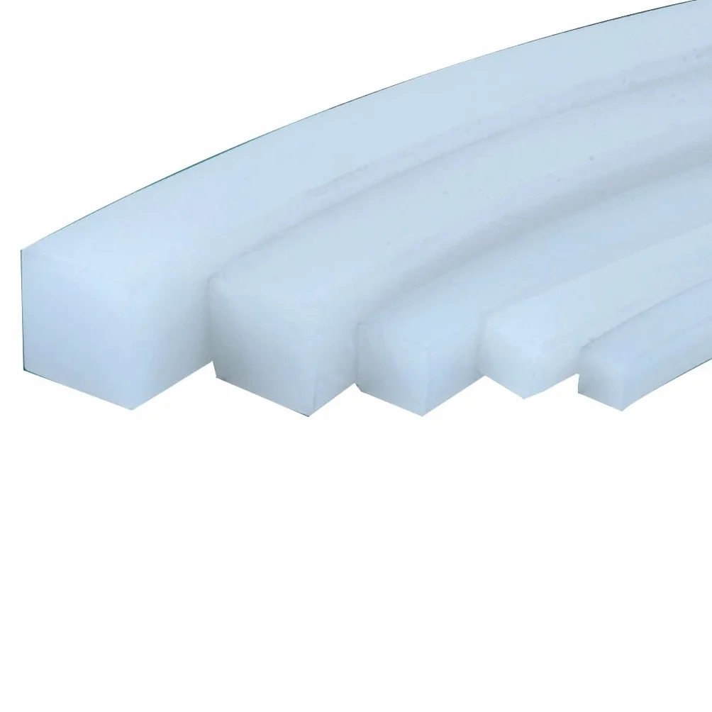 Tira de sellado de silicona sólida cuadrada de 10 m: resistente al calor, impermeable y con aislamiento acústico for mejoras del hogar.(7mm x 7mm)