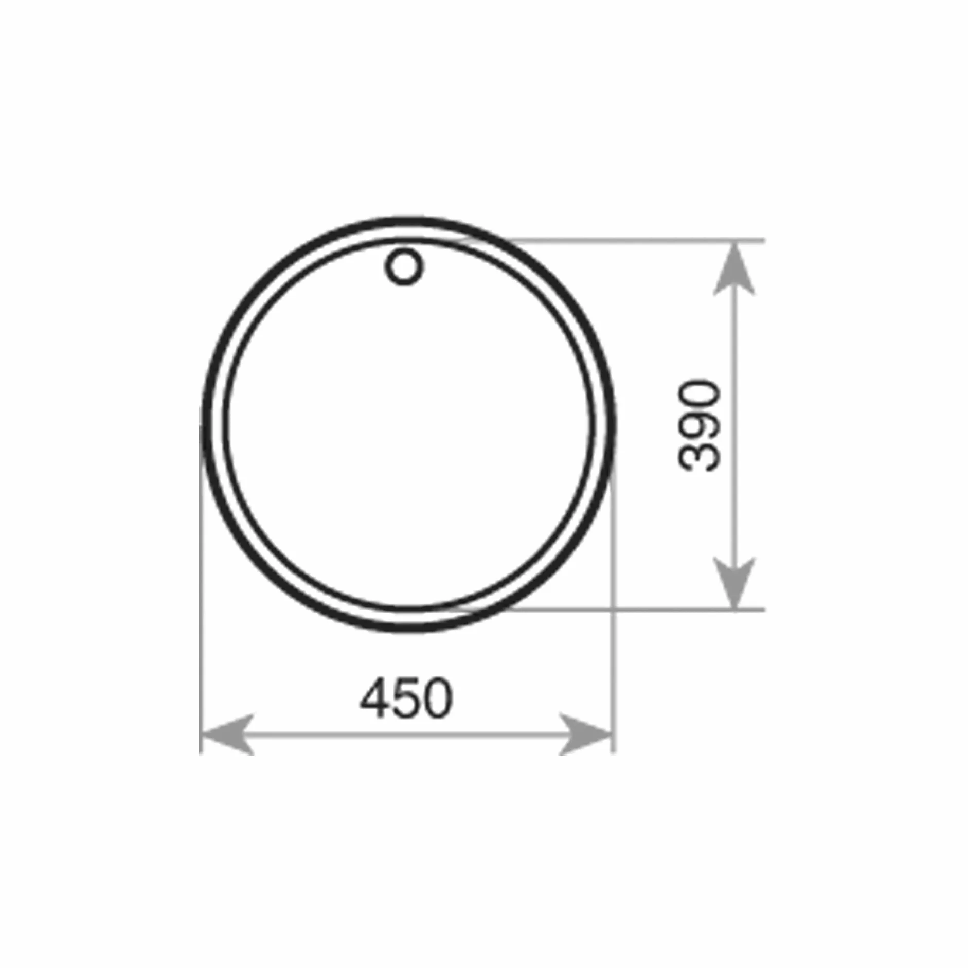 TEKA Fregadero Bajo Encimera 1 Cubeta en Acero Inoxidable 18/10, Profundidad 180mm, Válvula Canasta 3 ½”, Apto para Mueble de 45cm, Modelo ERC 10108035