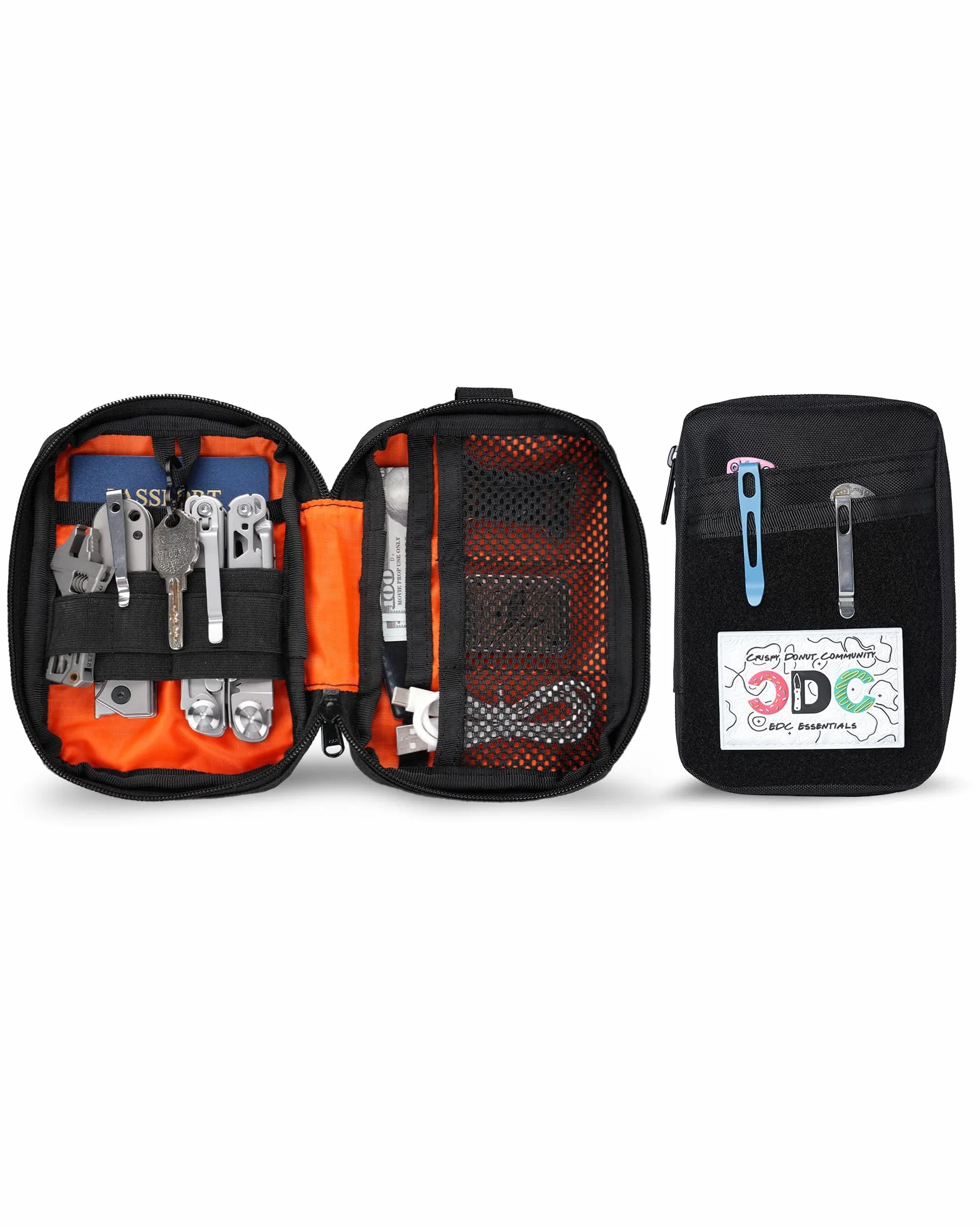 VIPERADE VE32 EDC Bolsa, Bolsa EDC con Cierrede Lazo, Bolsa Táctica, Organizador de Bolsillo Bolsa EDC, Bolsa Multiherramienta para Exteriores para Camping/Bushcraft/Viajes/Senderismo
