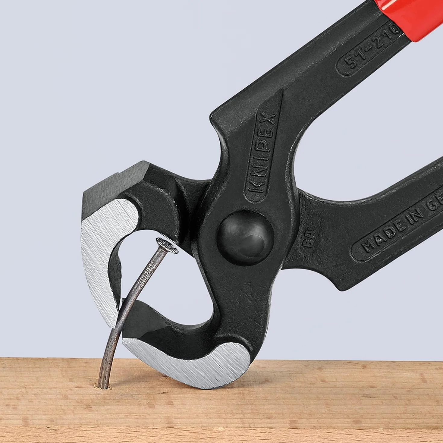 KNIPEX Tenaza para carpintero recubiertos de plástico 210 mm, 51 01 210