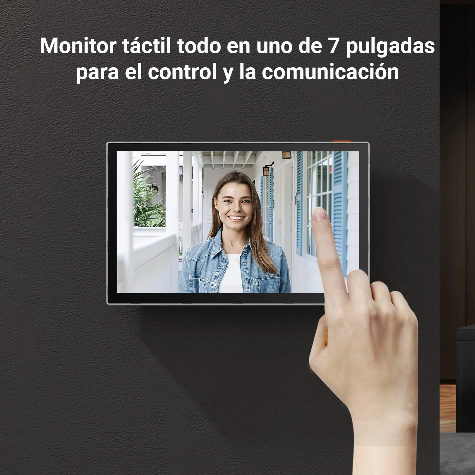 EZVIZ Videoportero WiFi Sistema de Intercomunicación 1080P, 7'' Monitor Táctil a Color,Timbre Video Mirilla 2 Hilos,Desbloqueo en Remoto,Audio Bidireccional,Doble Banda (2,4/5GHz), Diseño Delgado, CP5