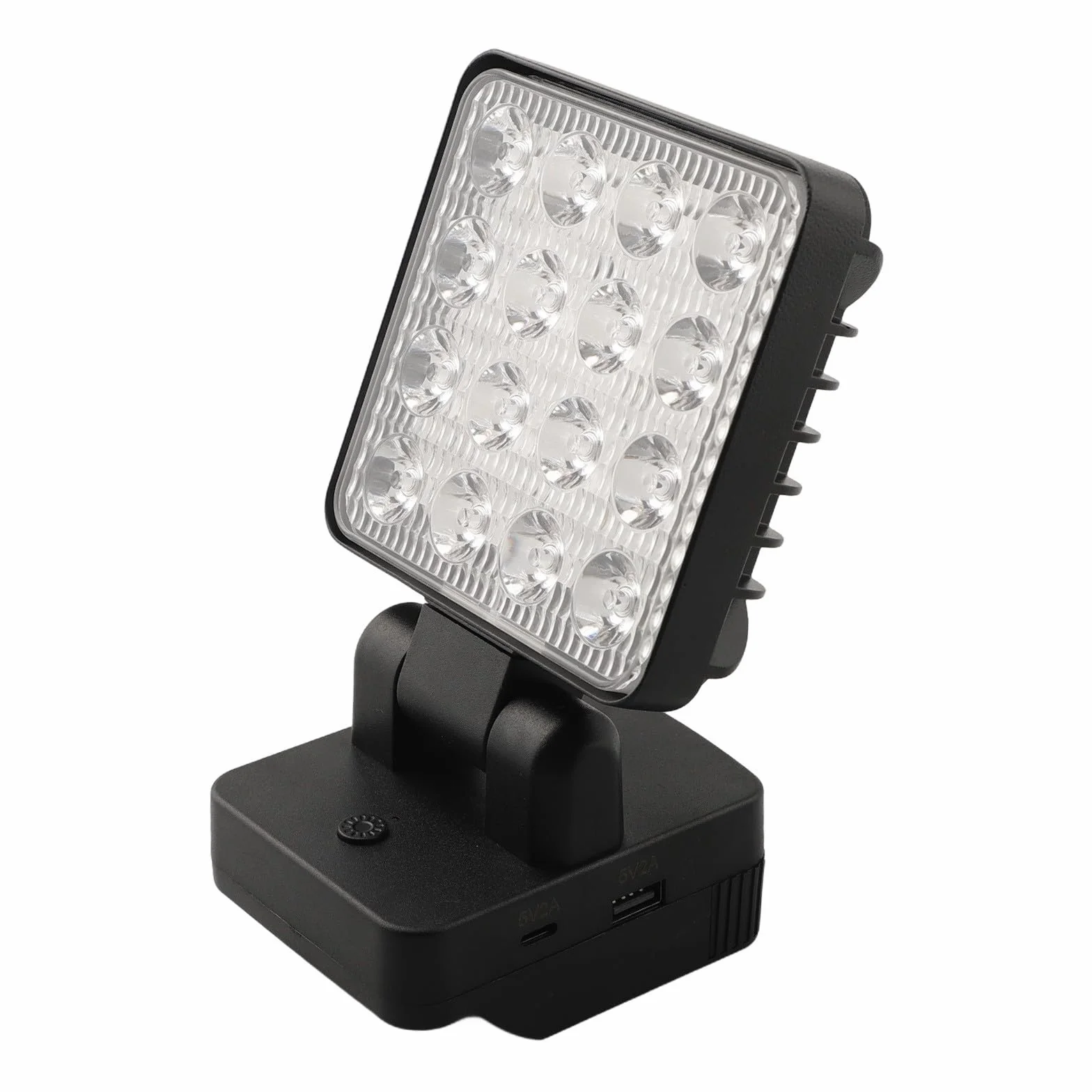 Gdfnmogo Luz de trabajo LED inalámbrica compatible con batería Metabo de 18 V BS18 LT SB18 LT SSD18 LT SSW18 LT2, 1200-1500LM 16 LED linterna portátil con inclinación de 90°