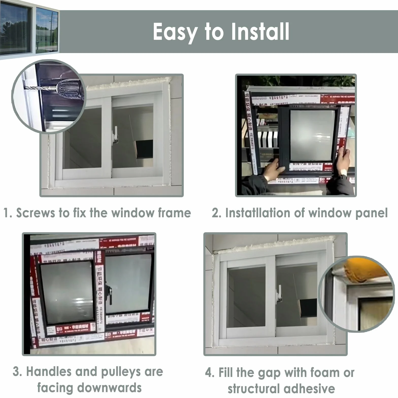 Ventanas correderas Ventana corrediza con Marco de Aluminio Blanco de 120 100 90 80 70 60 50 40 cm para cobertizos, sótanos, Casas de Juegos, garajes y graneros(WxH 29x18in/73x45cm)