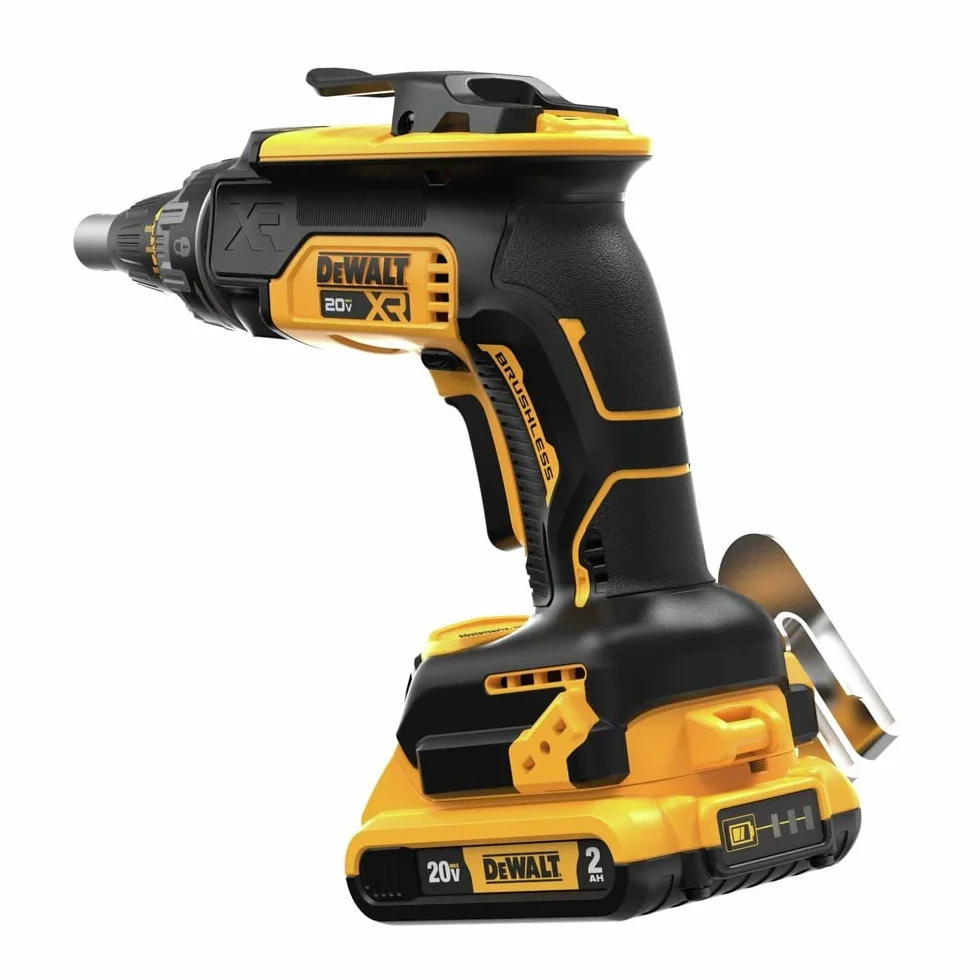 DEWALT 20V Max Drywall Screwgun con (2) baterías de 2Ah y cargador (DCF630D2)
